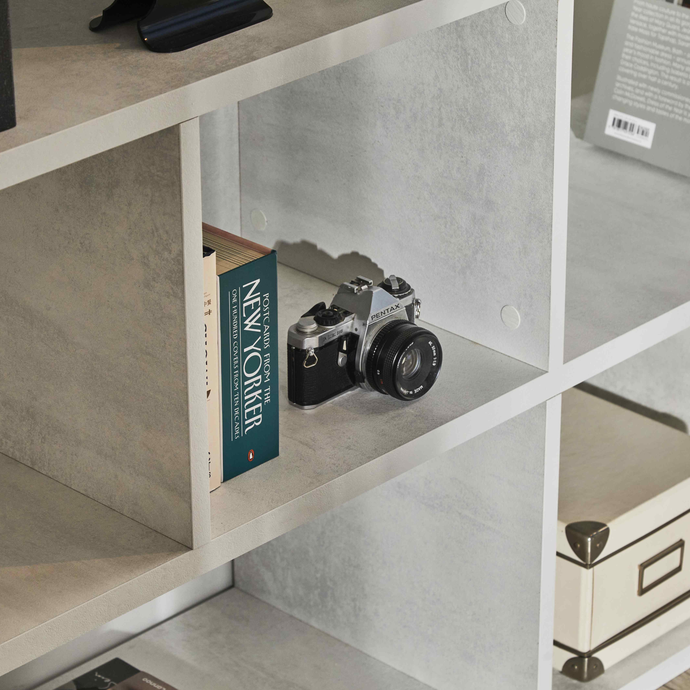 "Talento" 5-tier modular modern dividing bookcase, 150x37 cm, 178 cm high