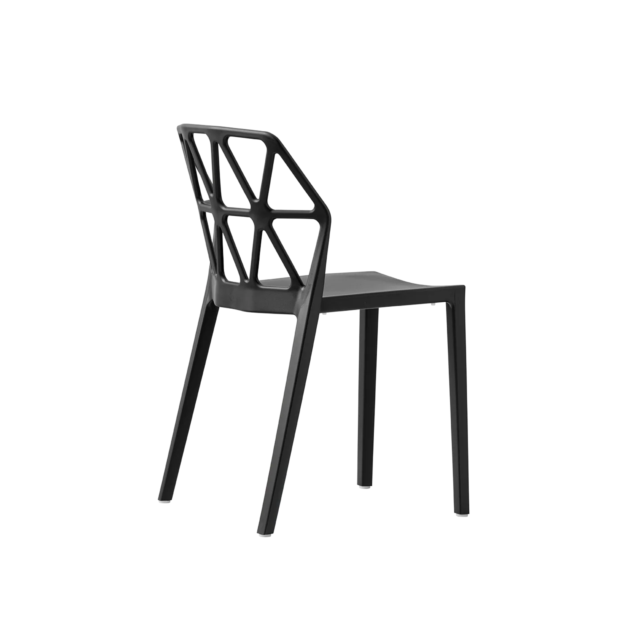 Set of modern polypropylene "Alchemia" chairs for indoor and outdoor use, stackable.