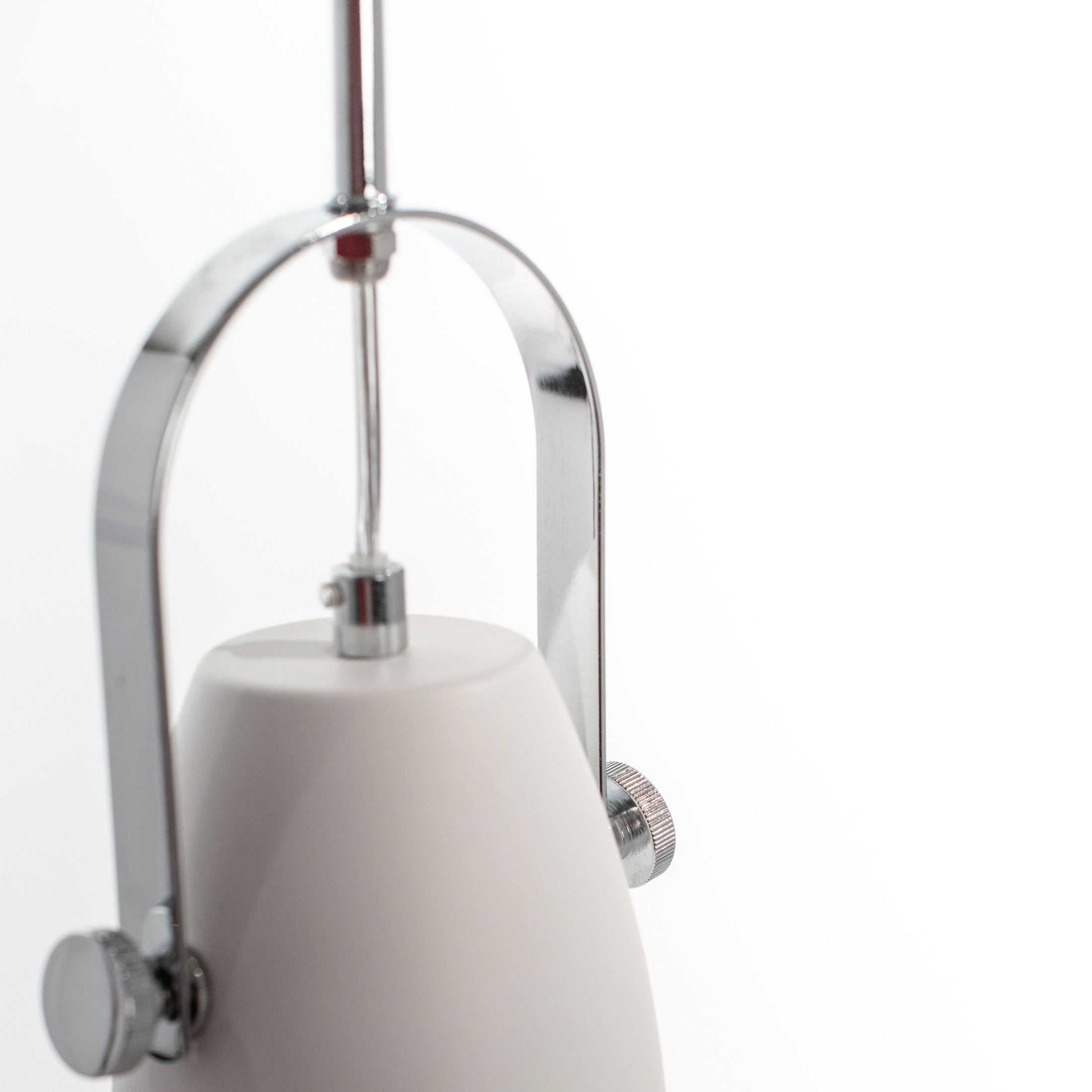 "Cage" painted metal pendant lamp with adjustable cable, 38x38 cm, 33 cm high