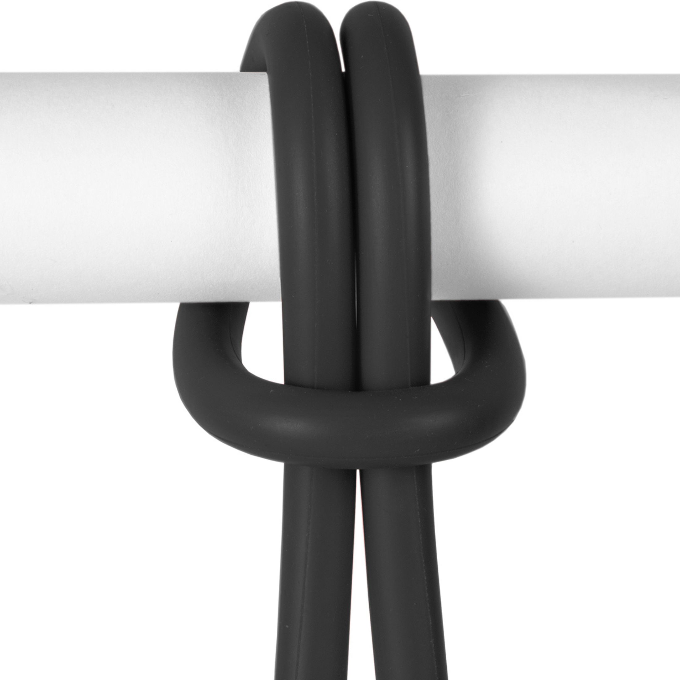 Set of 2 "Bolleke" battery-powered LED hanging lamps in HDPE with rubber hook, 20x20 cm