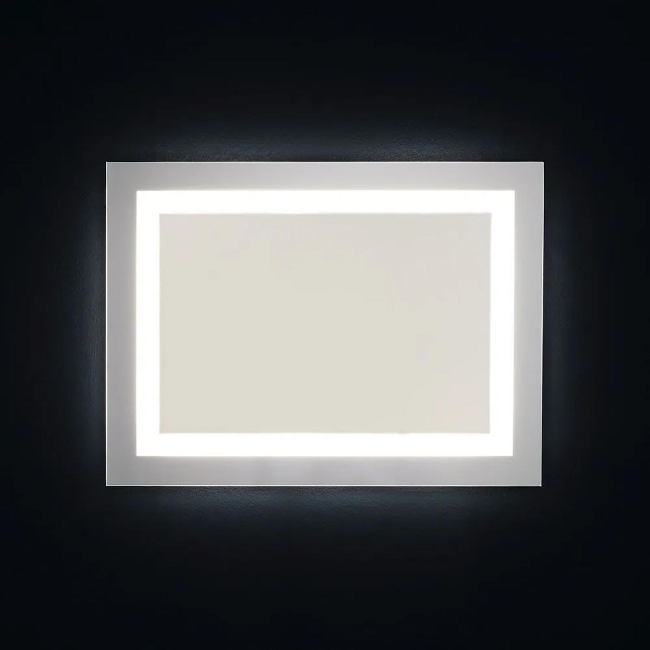 Reversible rectangular LED mirror "Serena" with touch switch