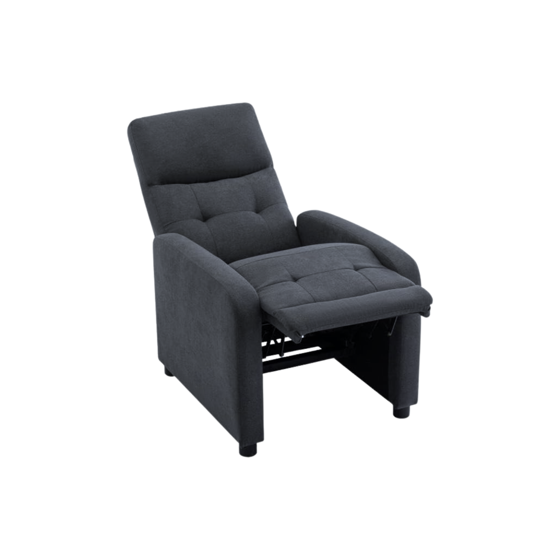 "Rey" manual reclining armchair in liner fabric cm 65.5x85.5 102.5h