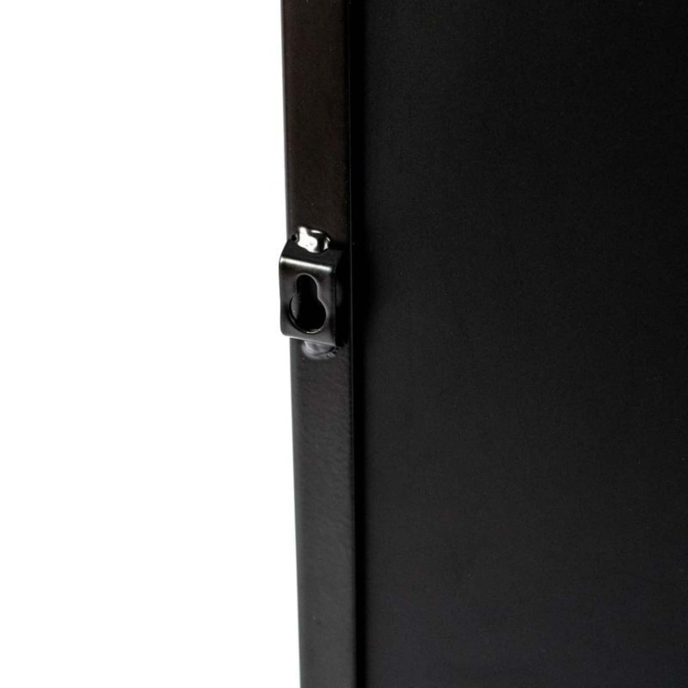 Rectangular wall mirror "William" black metal frame 40x15 cm 70h