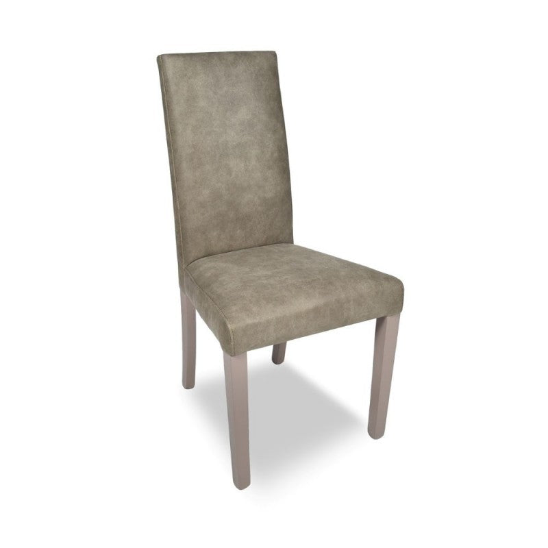 Set of "Nancy" dining chairs upholstered in dove grey Yuma fabric, 47x47 cm, 101h
