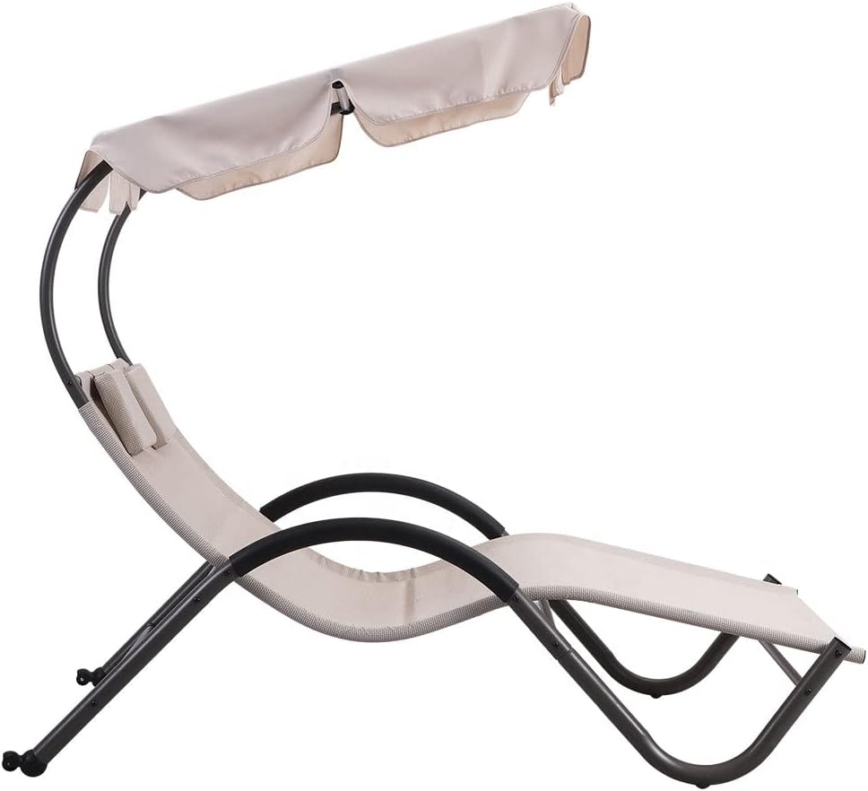 "Garden Sun" double sun lounger in adjustable steel, 205x138 cm, 150 cm high