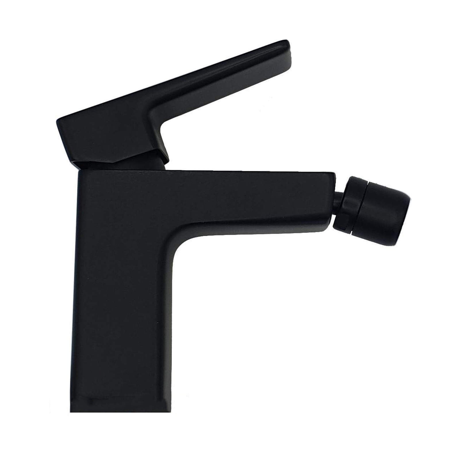 "Elegant" bidet mixer tap in matt black brass