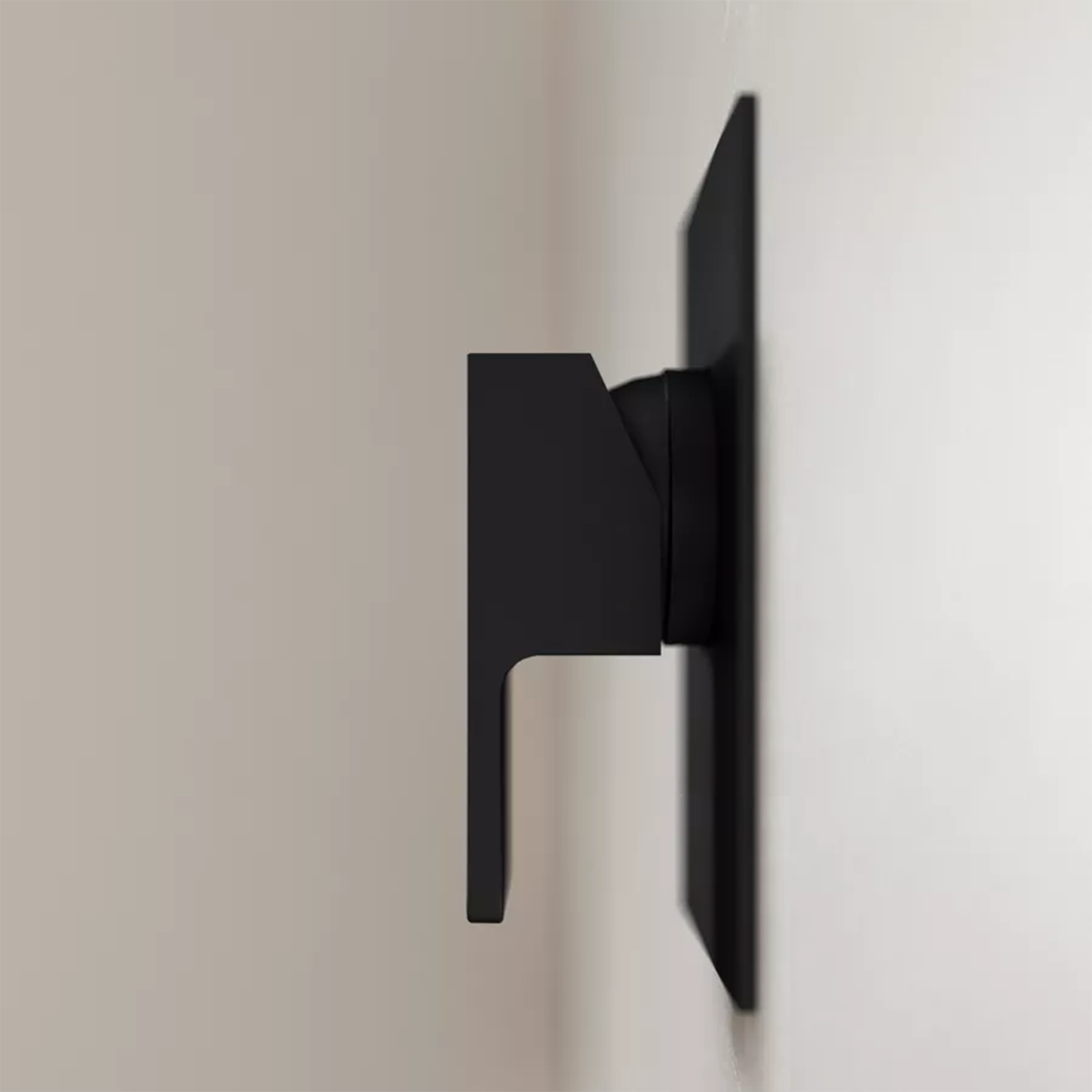 "Elegant" built-in single-lever shower mixer in matt black brass