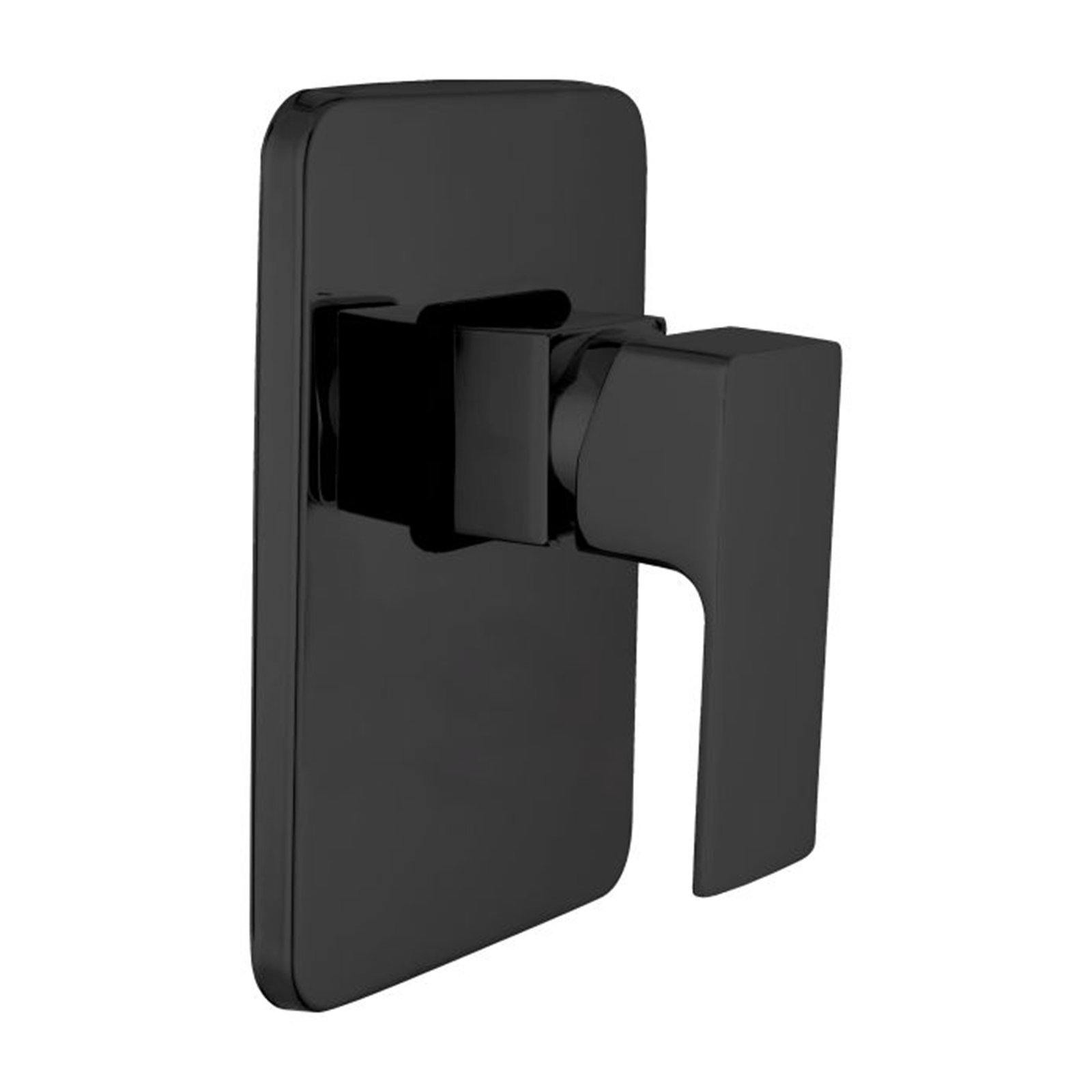 "Elegant" built-in single-lever shower mixer in matt black brass