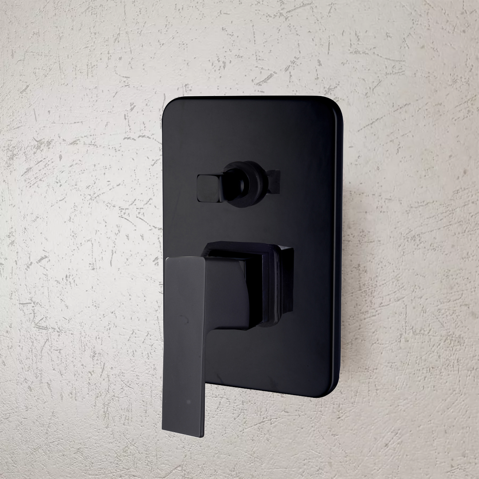 "Elegant" built-in single-lever shower mixer in matt black brass