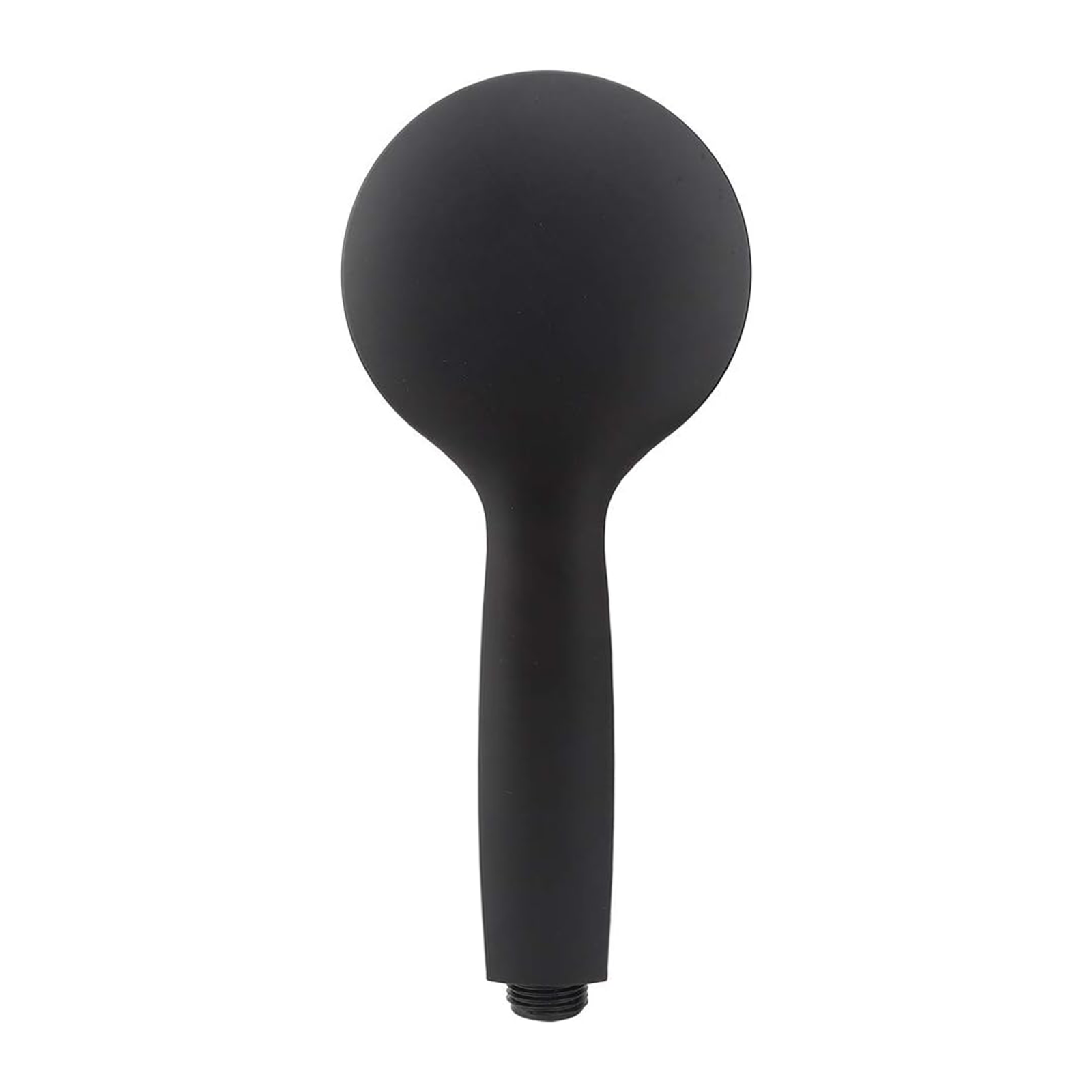 S337 single jet shower head in matt black anti-limescale ABS