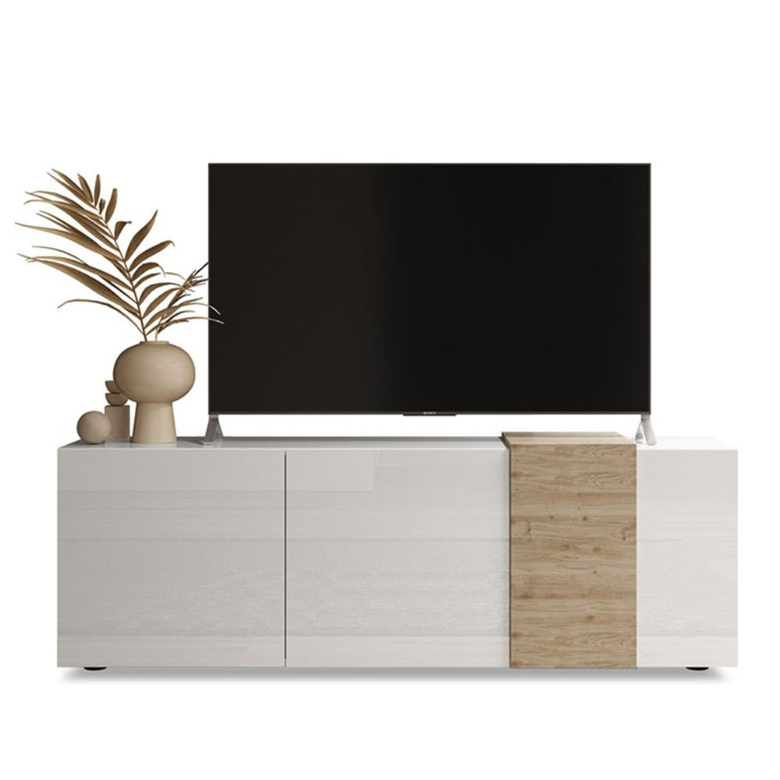 "Venus" 3-door wooden TV stand for living room, 181x44 cm, 59h