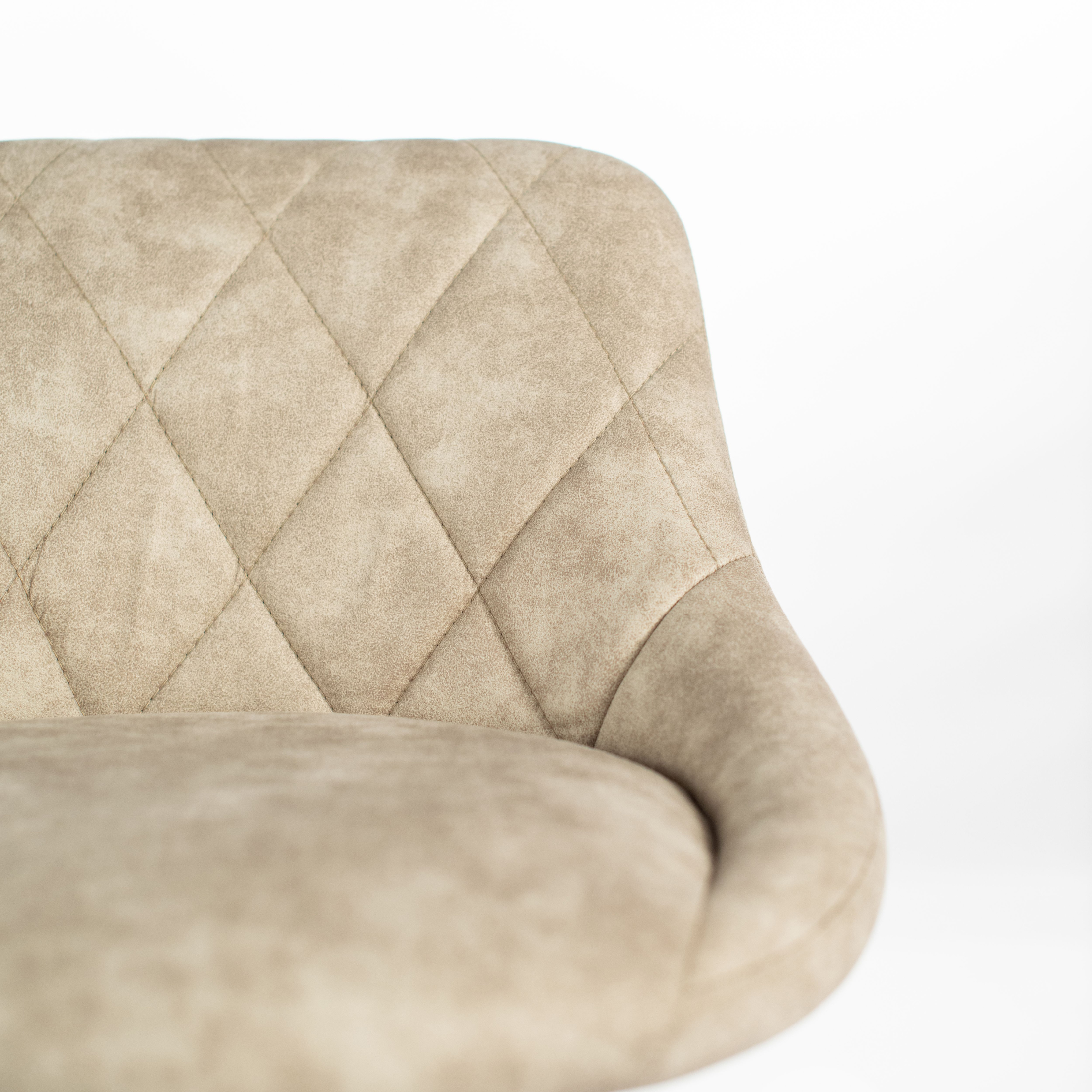 Set of modern high stools "Tema" in padded fabric with footrest cm 50x45 84h