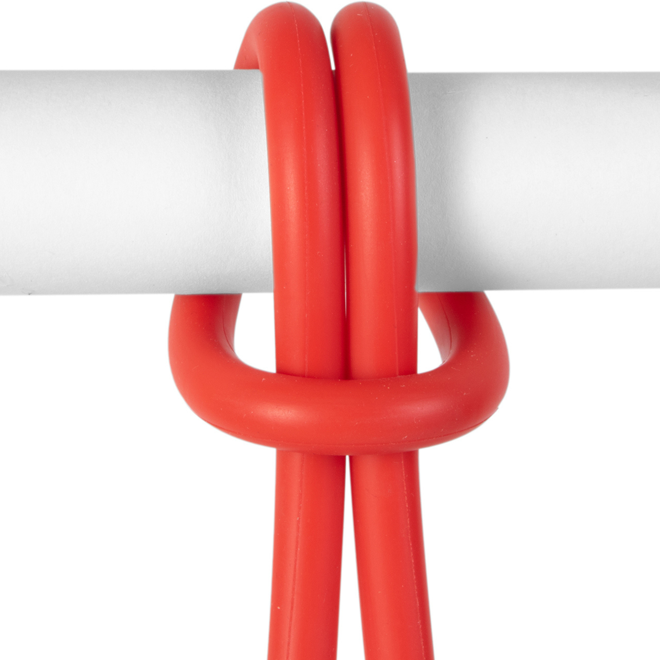 Set of 2 "Bolleke" battery-powered LED hanging lamps in HDPE with rubber hook, 20x20 cm