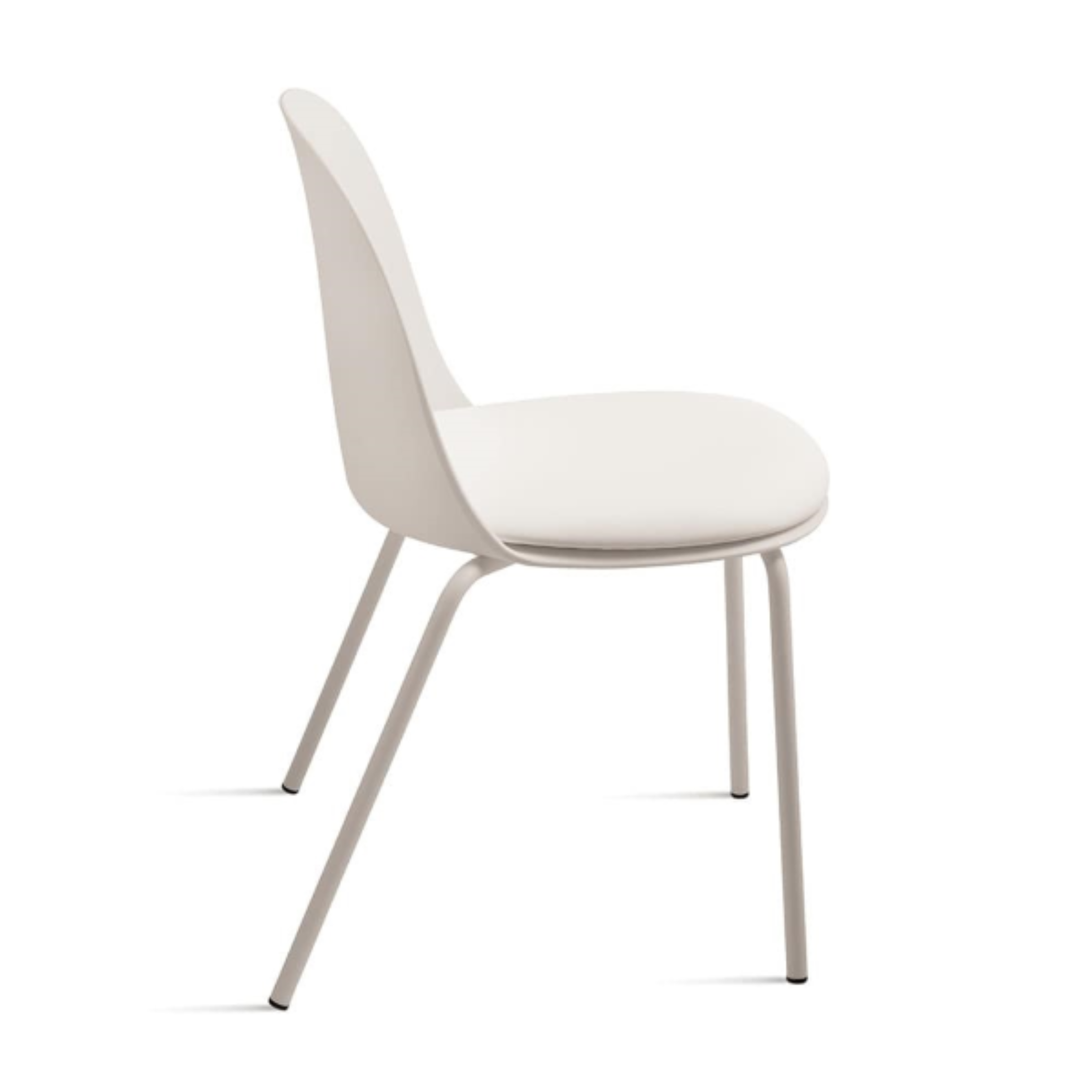 Set of modern "Marvin" upholstered chairs in polypropylene, 50x52 cm, h80 cm