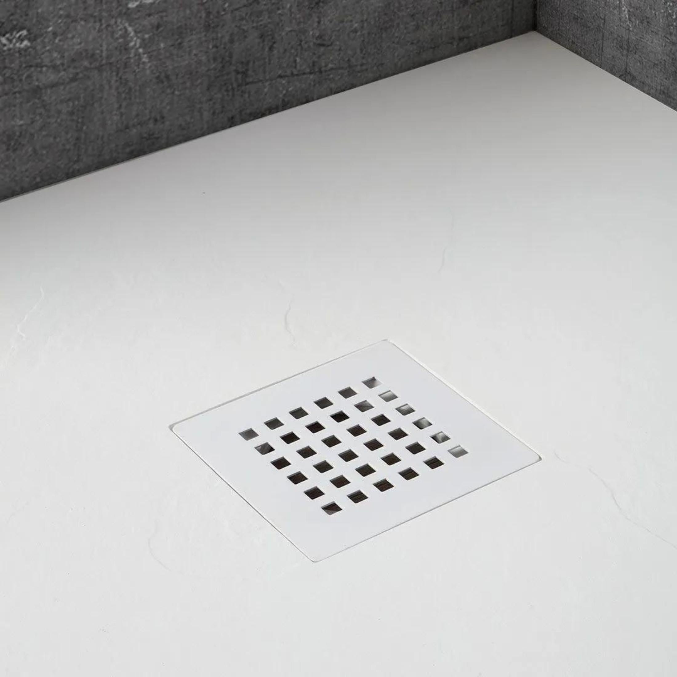 Square stainless steel "Milano" shower drain cover