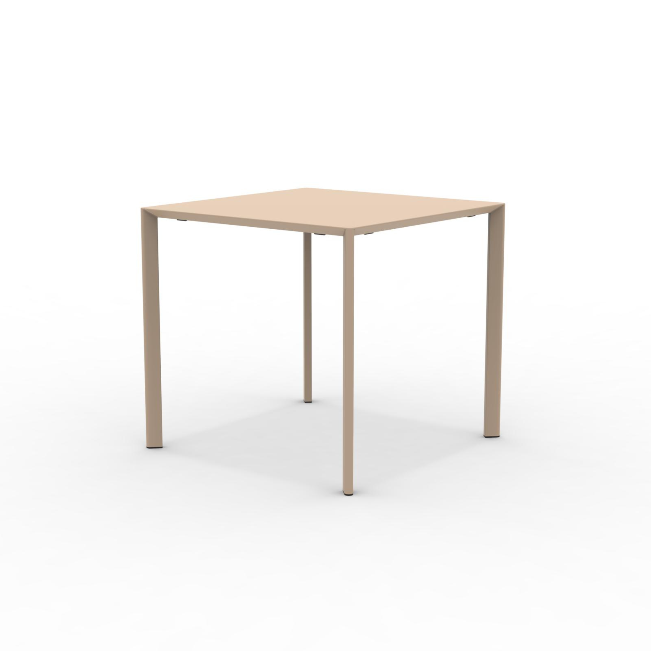 Tavolo quadrato in metallo "Fox1" per giardino impilabile cm 80x80 75h