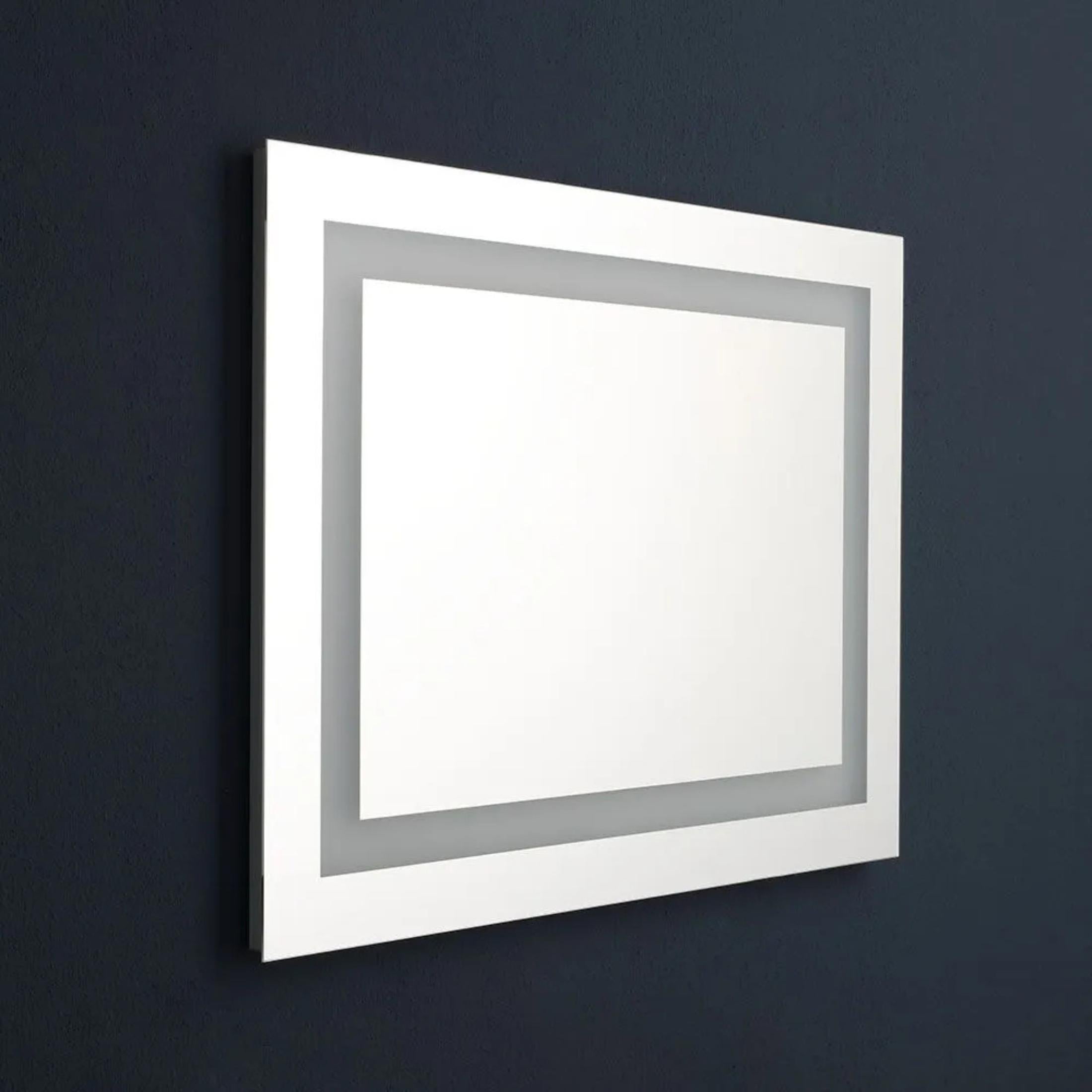 Reversible rectangular LED mirror "Serena" with touch switch