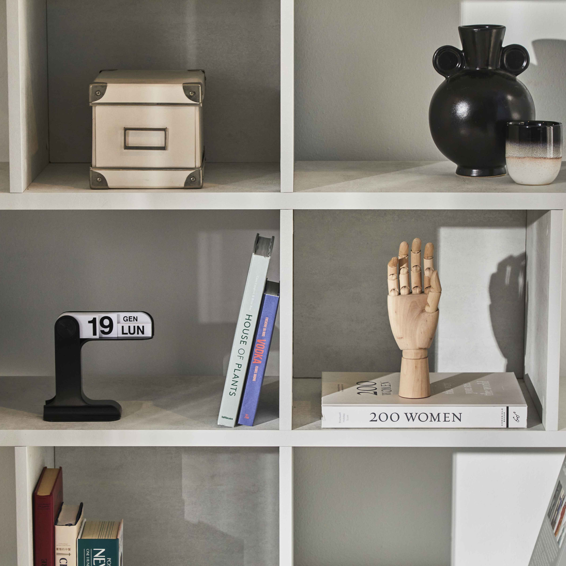 "Talento" 5-tier modular modern dividing bookcase, 150x37 cm, 178 cm high