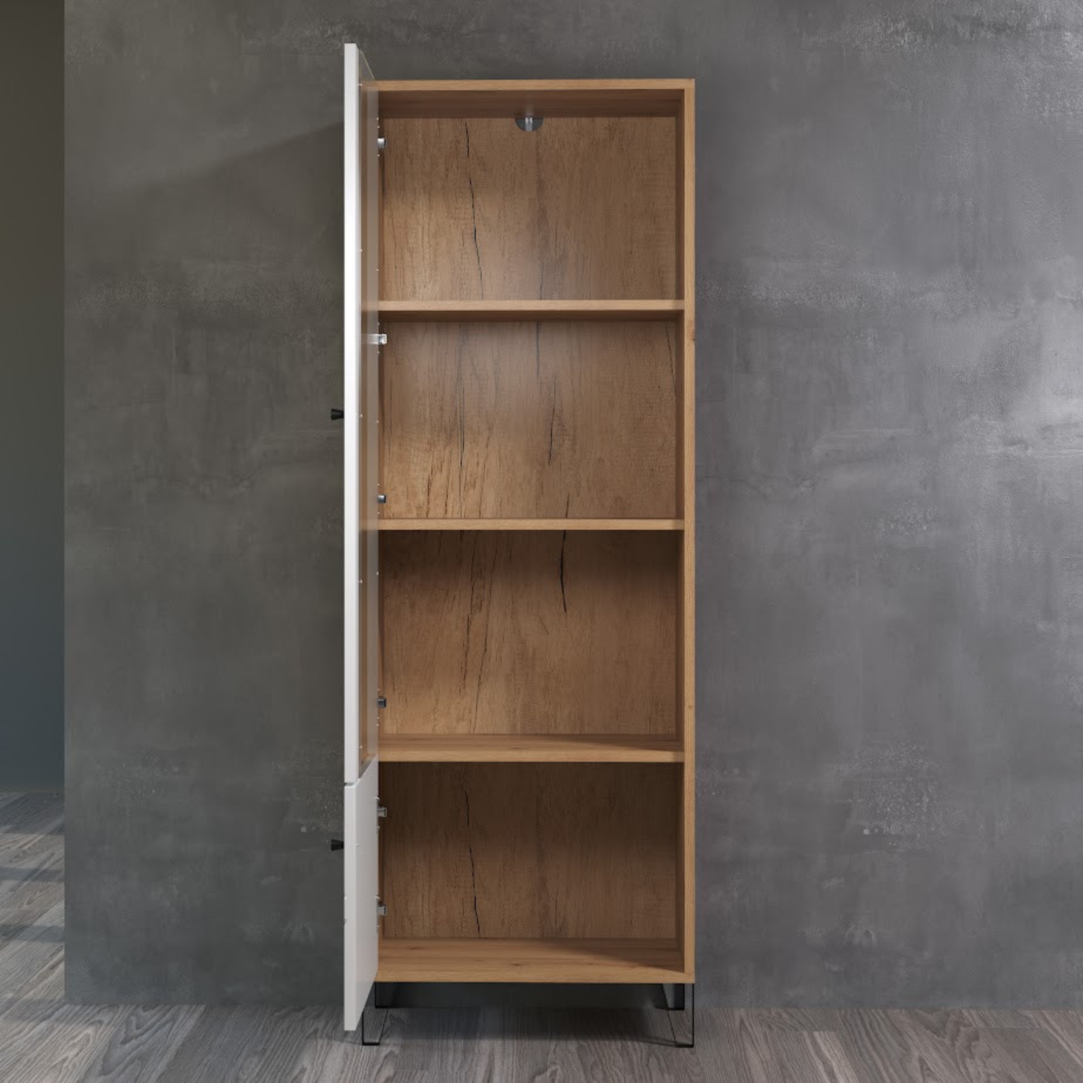 "Living Bollo" living room furniture set in artisan oak and white