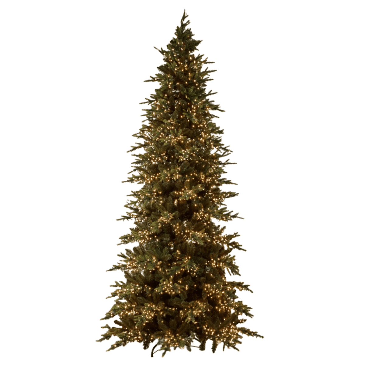 Albero di Natale "Pino Luxury New" con LED integrati, in PE Effetto Real Touch - MondoViro