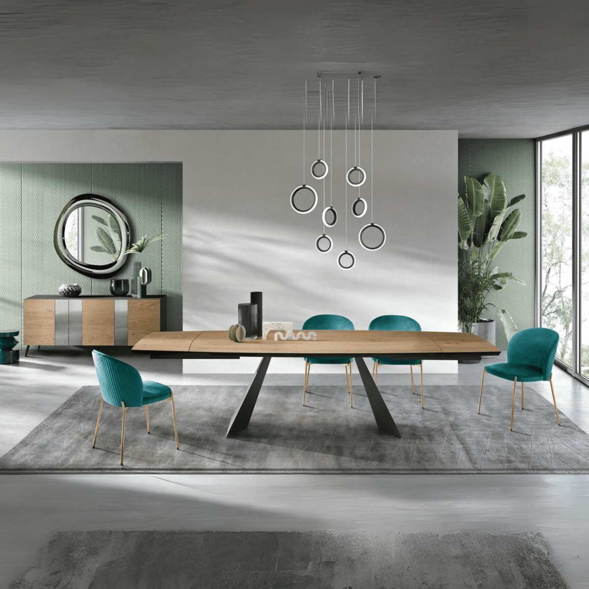 Modnov Table Modern extendable table