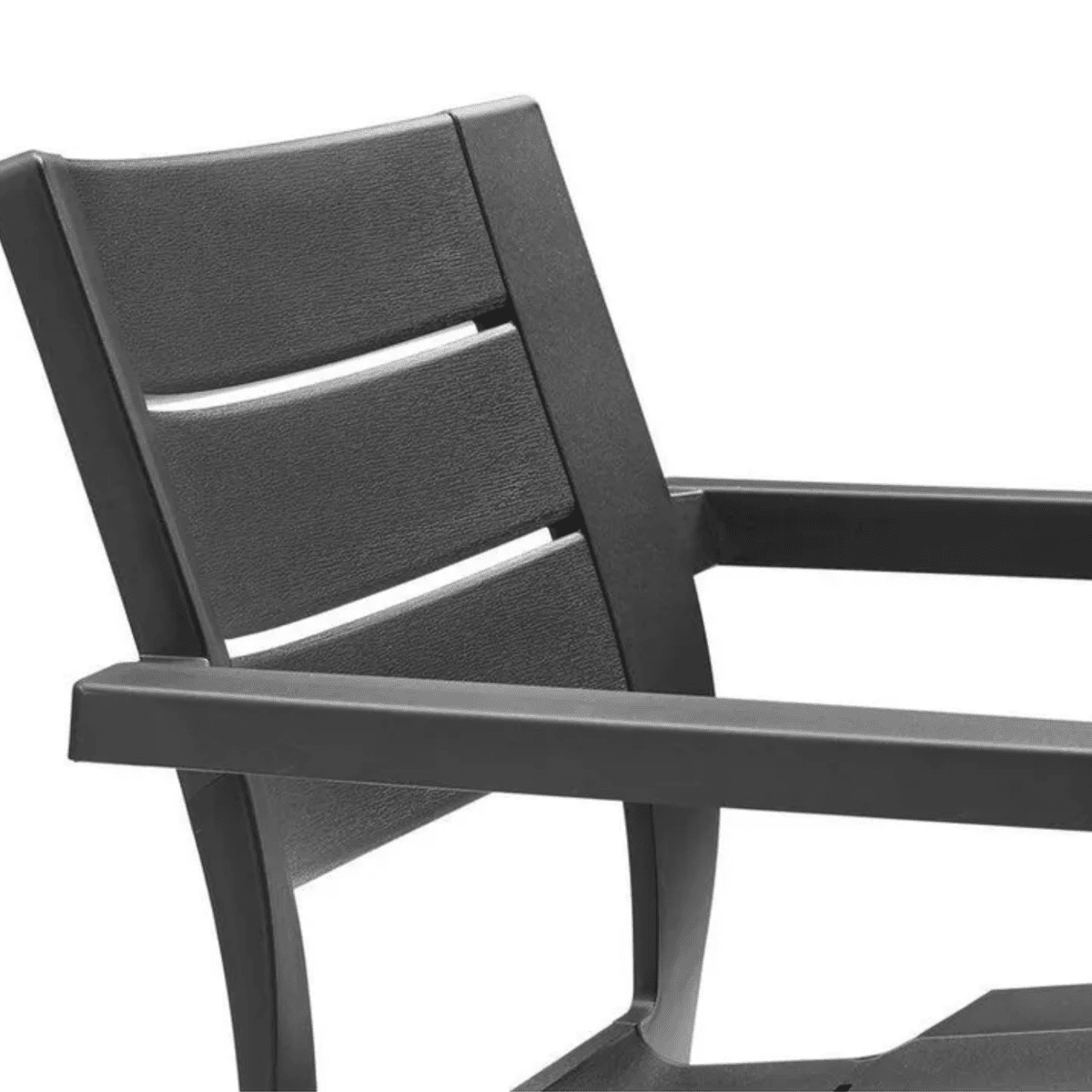 Set di 6 sedie da giardino "Helena" con braccioli in polipropilene impilabili cm 61,5x58,5 79h - MondoViro