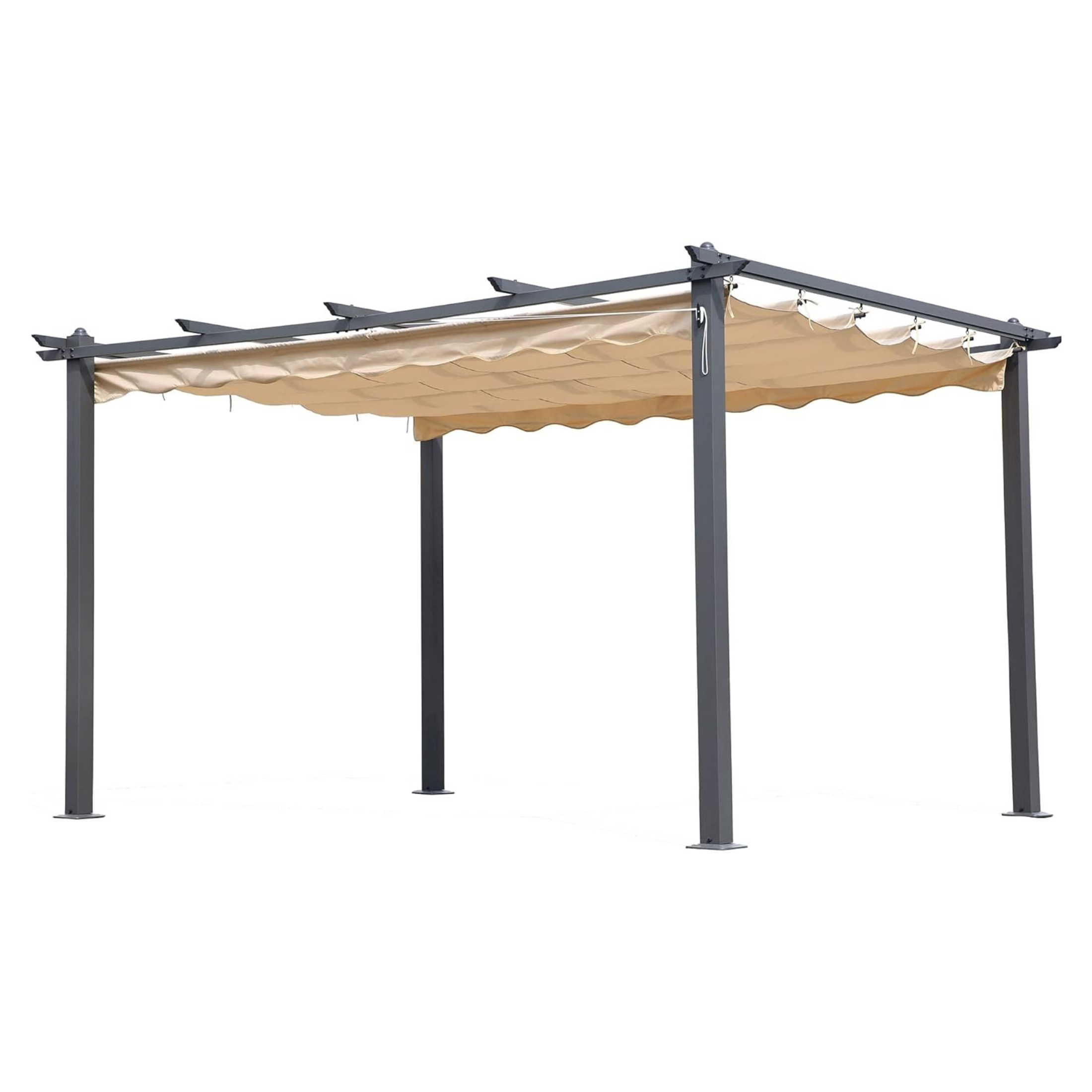 "Sun" sliding aluminum gazebo with 400x300 cm 230h cover