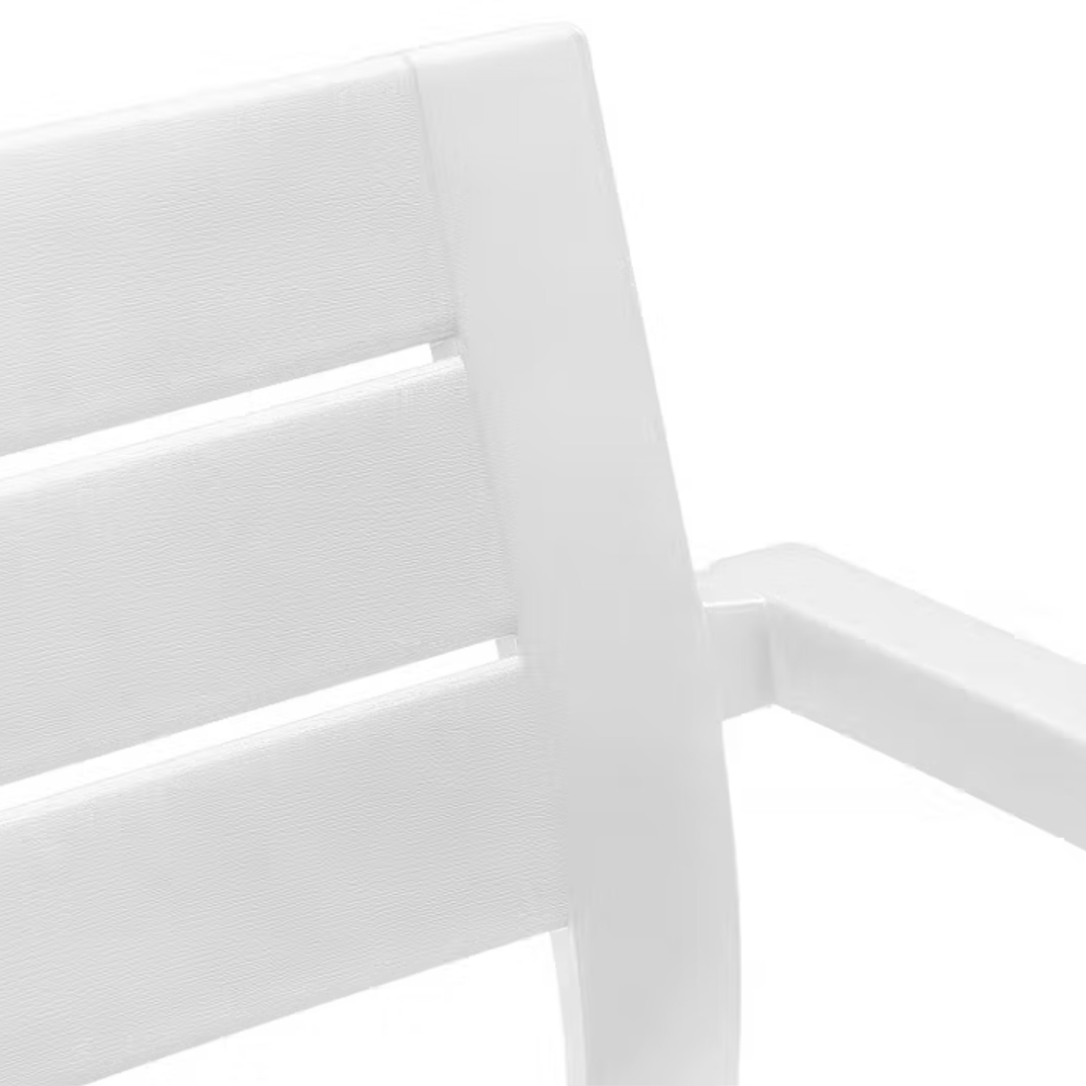 Set of 6 "Helena" garden chairs with stackable polypropylene armrests, 61.5x58.5 cm, 79h