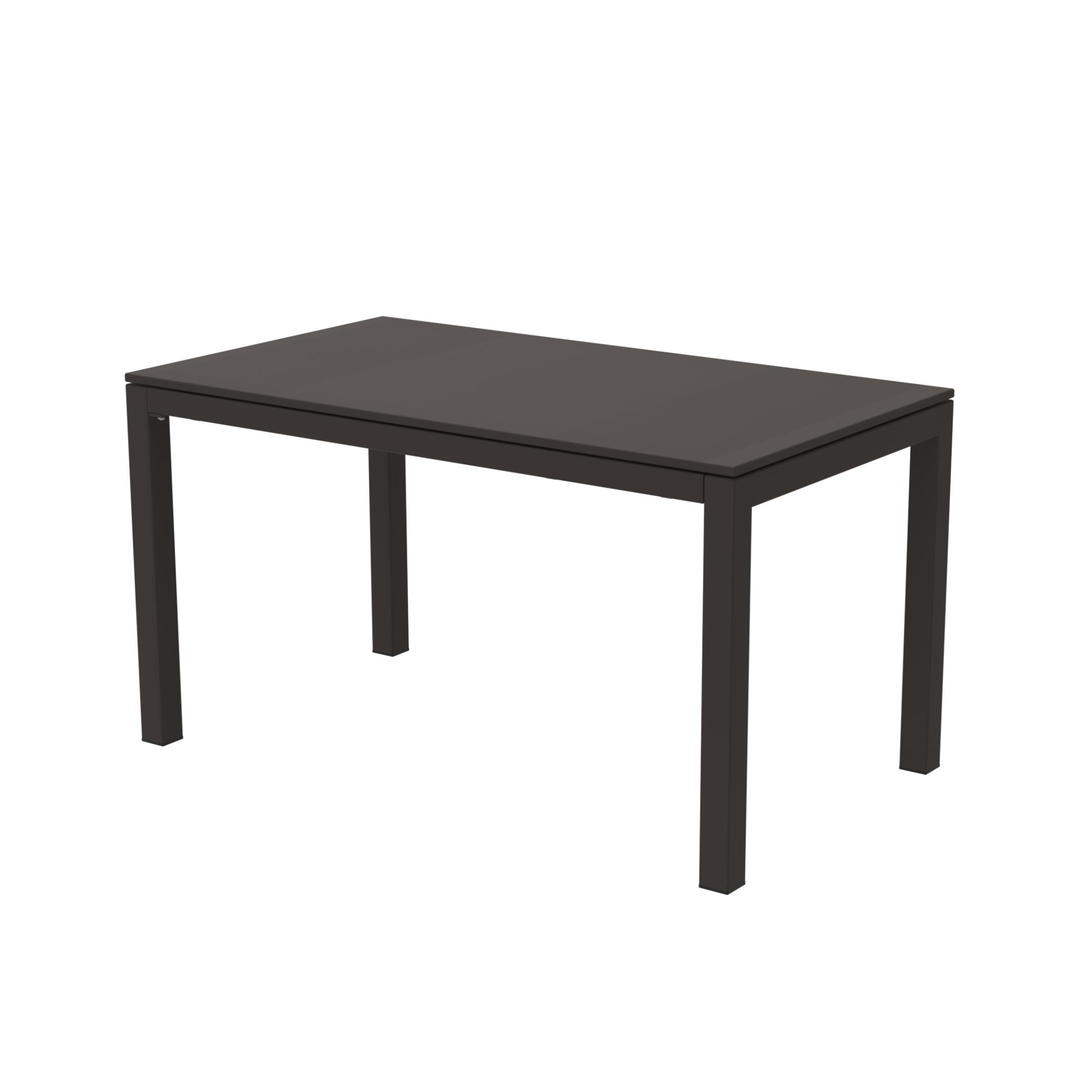 Extendable "Extia" painted metal garden table for modern use
