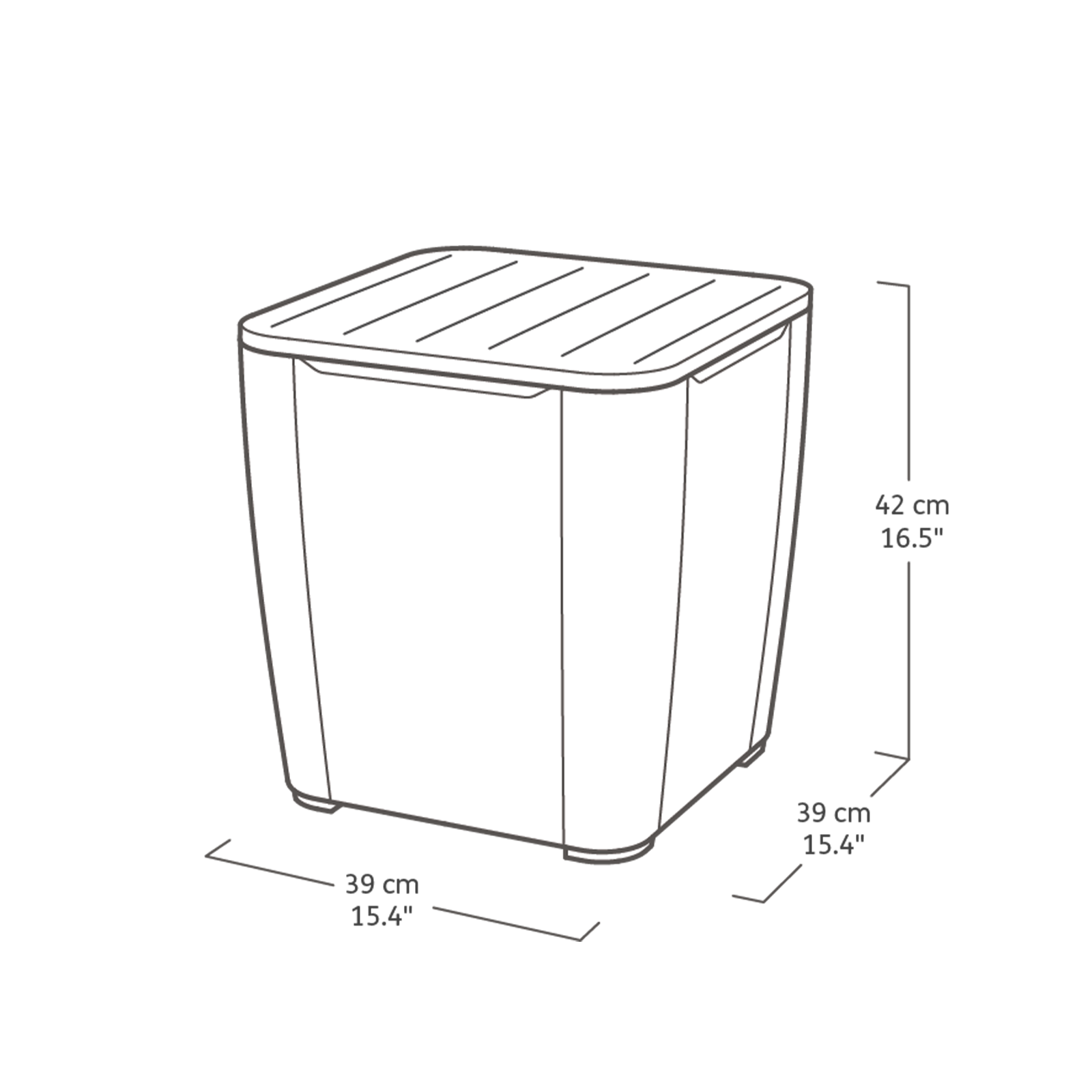 "Iowa Balcony" garden lounge set in rattan resin, coffee table + 2 armchairs with cushions
