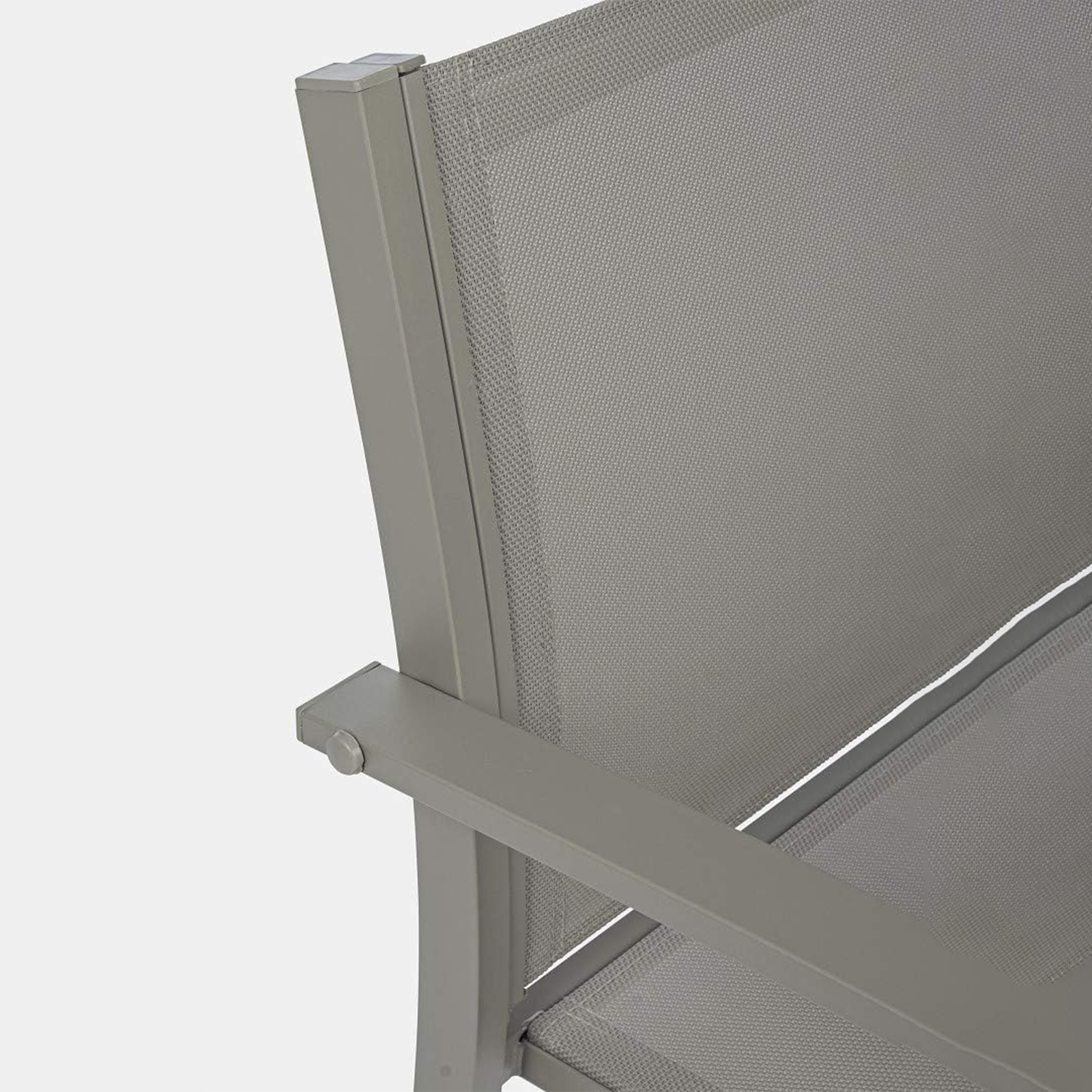 "Havana" steel garden lounge set with coffee table and 2 armchairs