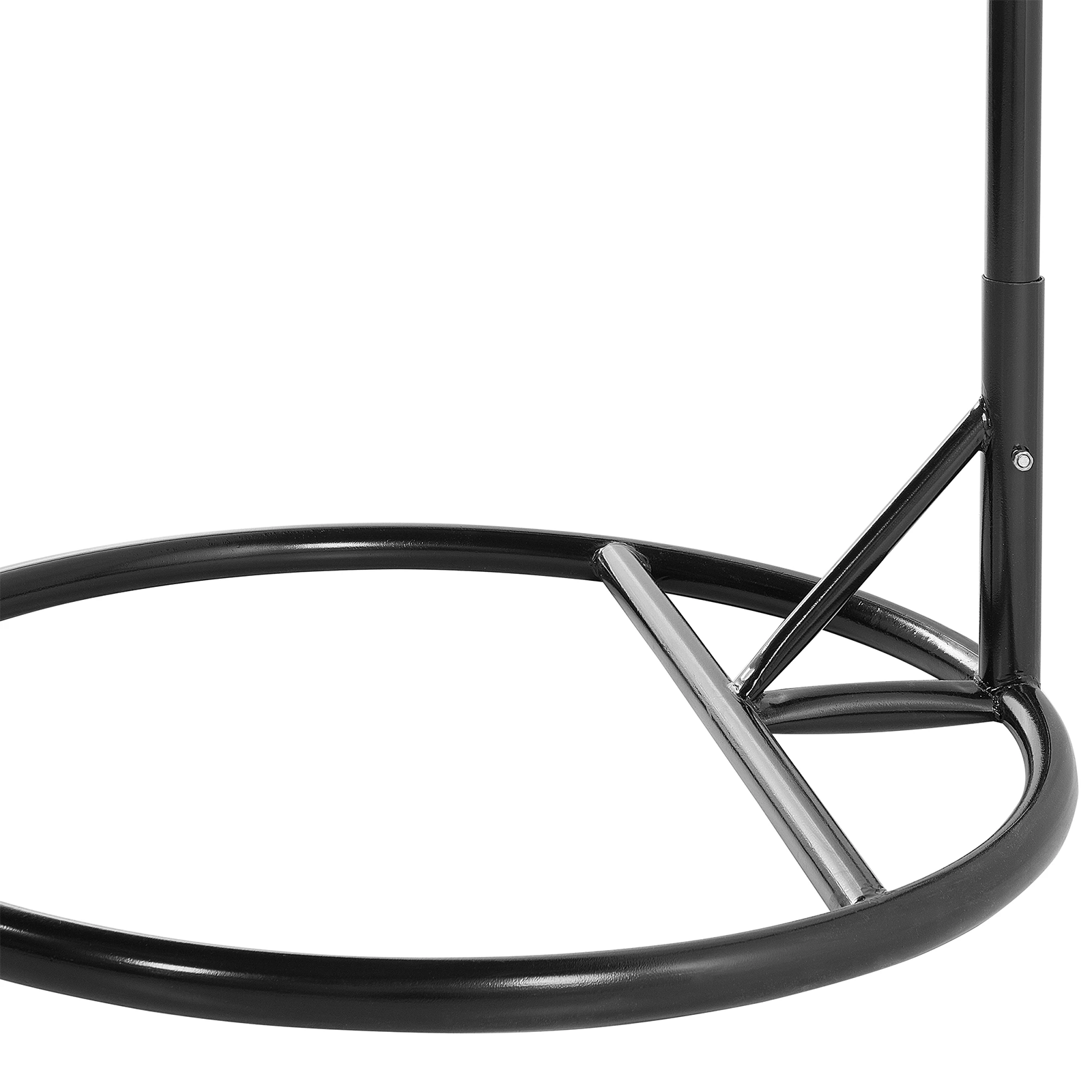 "Rat" hanging rocking chair for the garden in metal with cushions 95x95 cm 195h