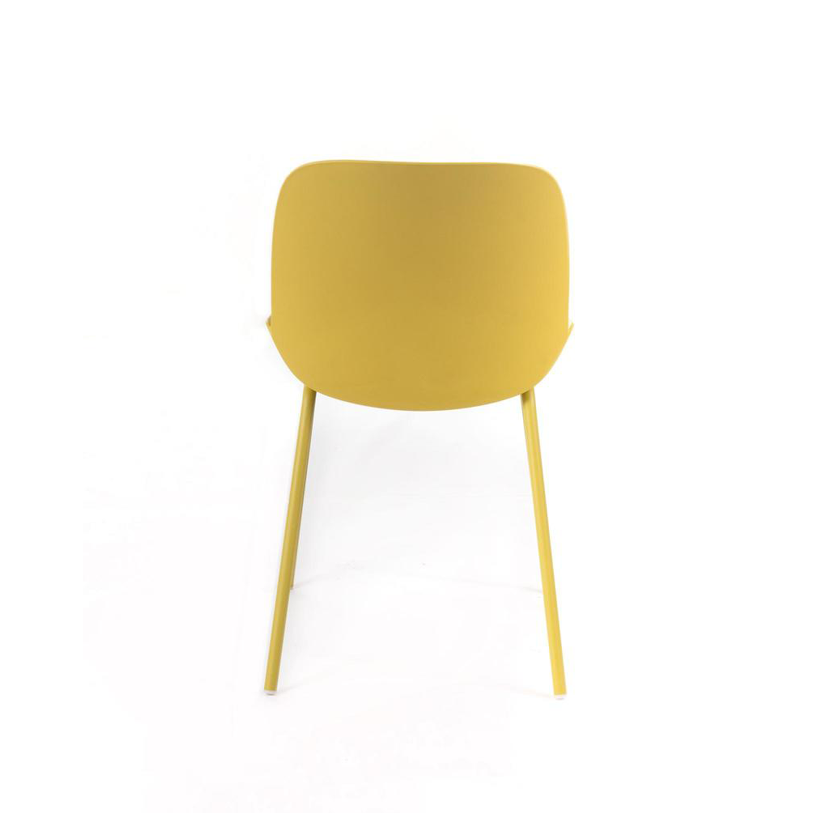 Set of modern "Azzurra" polypropylene chairs with painted metal frame for the living room