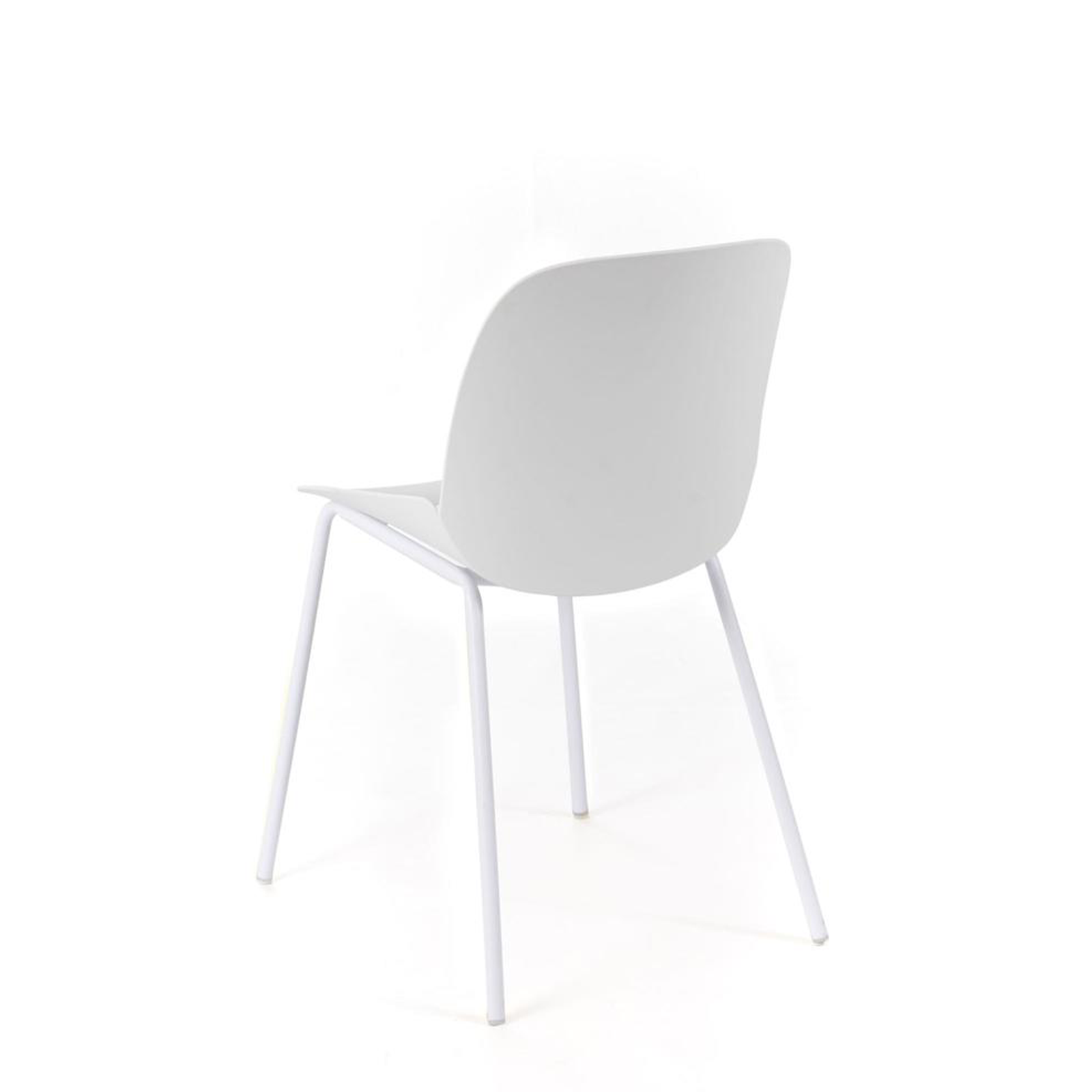 Set of modern "Azzurra" polypropylene chairs with painted metal frame for the living room