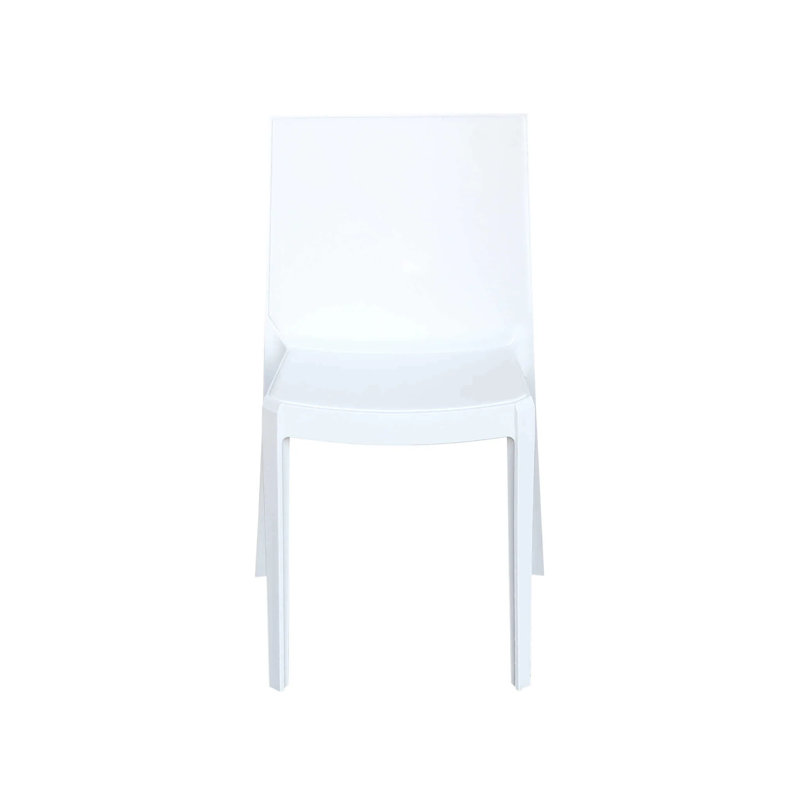 Set of stackable garden chairs "Perla" in non-slip polypropylene for dining, 47x55 cm, 82h