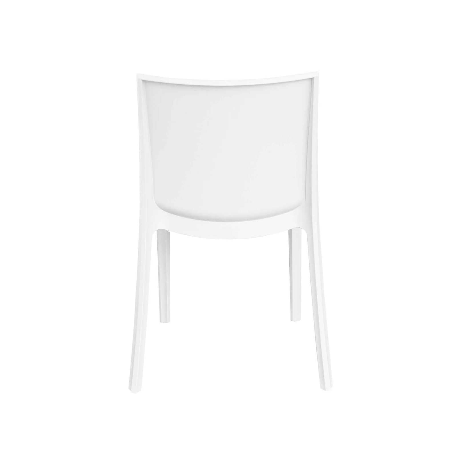 Set of stackable garden chairs "Perla" in non-slip polypropylene for dining, 47x55 cm, 82h