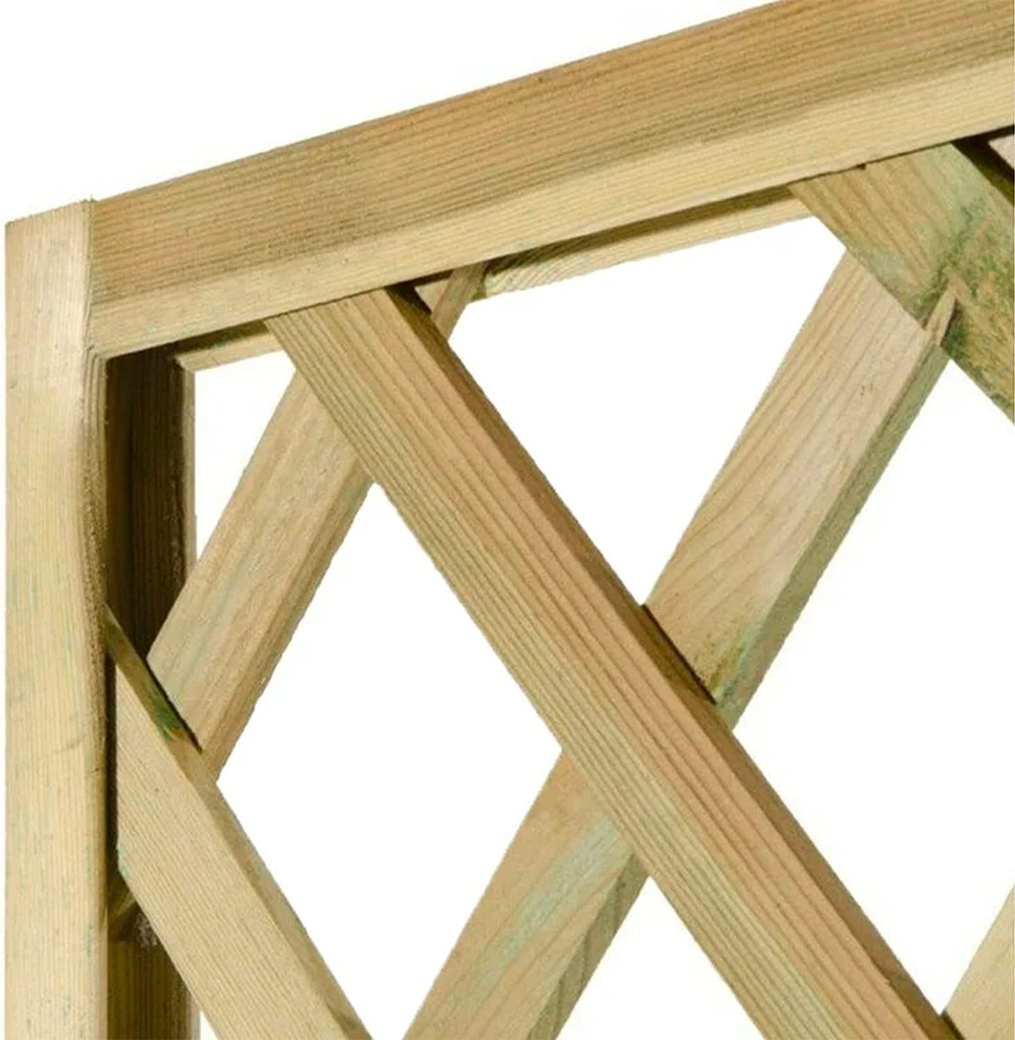 Pannello grigliato Eco separatore in legno di pino impregnato in autoclave cm 180h