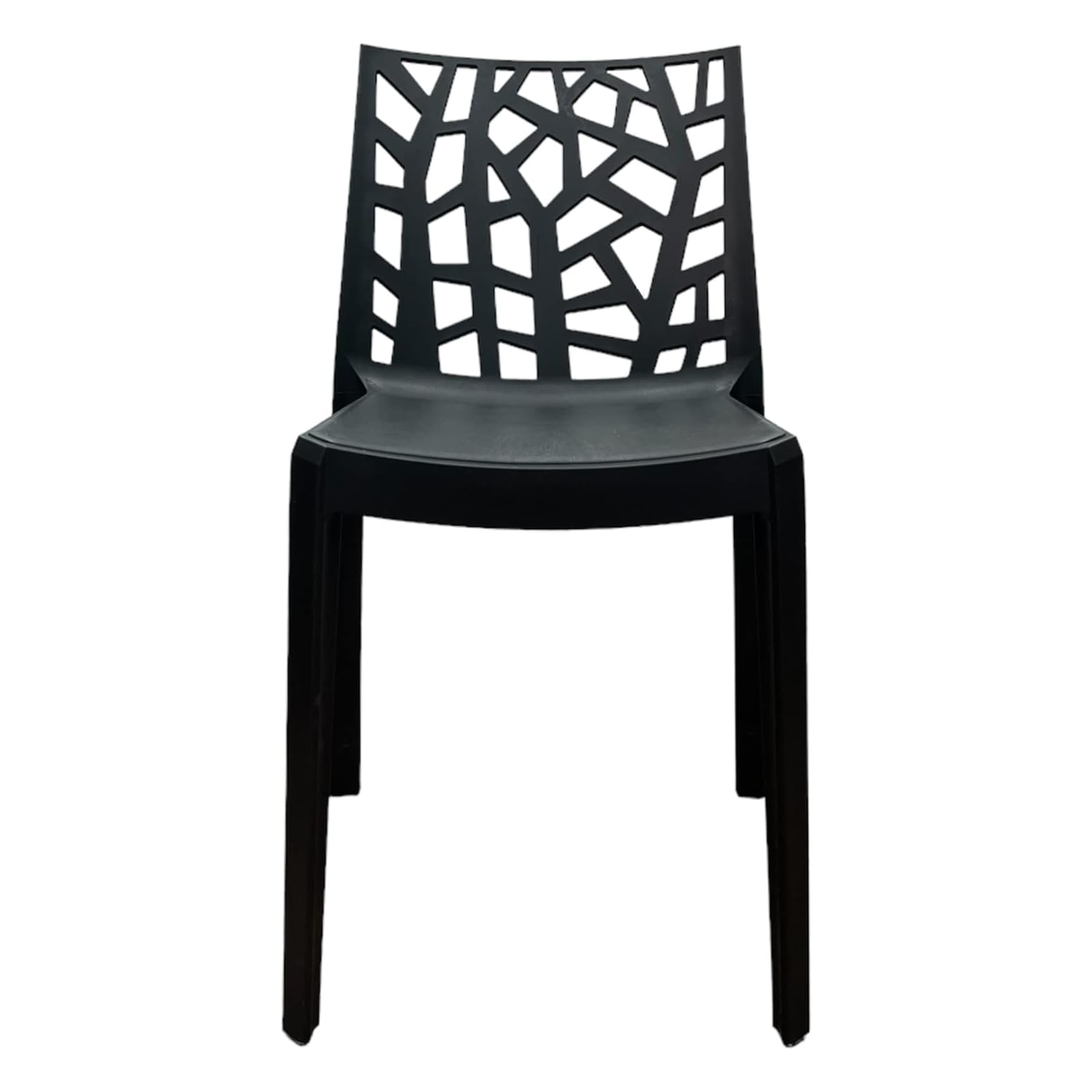 Set of stackable garden chairs "Matrix" in resistant polypropylene 47x55 cm 82h