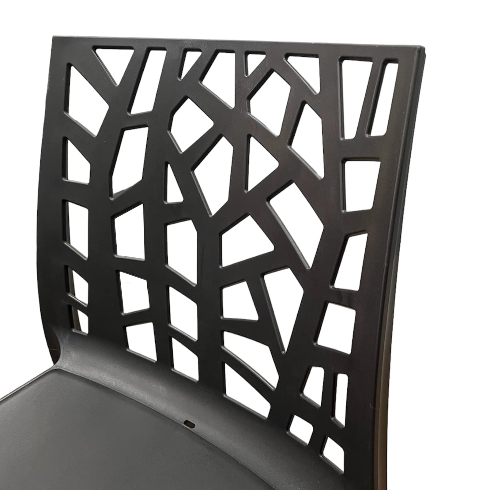 Set of stackable garden chairs "Matrix" in resistant polypropylene 47x55 cm 82h