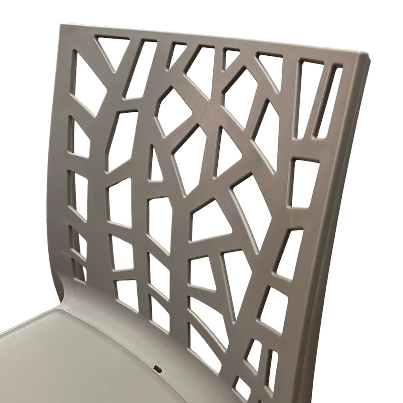 Set of stackable garden chairs "Matrix" in resistant polypropylene 47x55 cm 82h