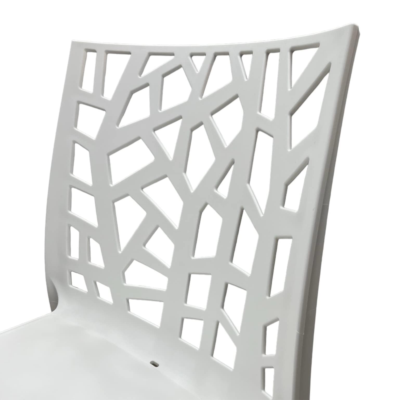 Set of stackable garden chairs "Matrix" in resistant polypropylene 47x55 cm 82h