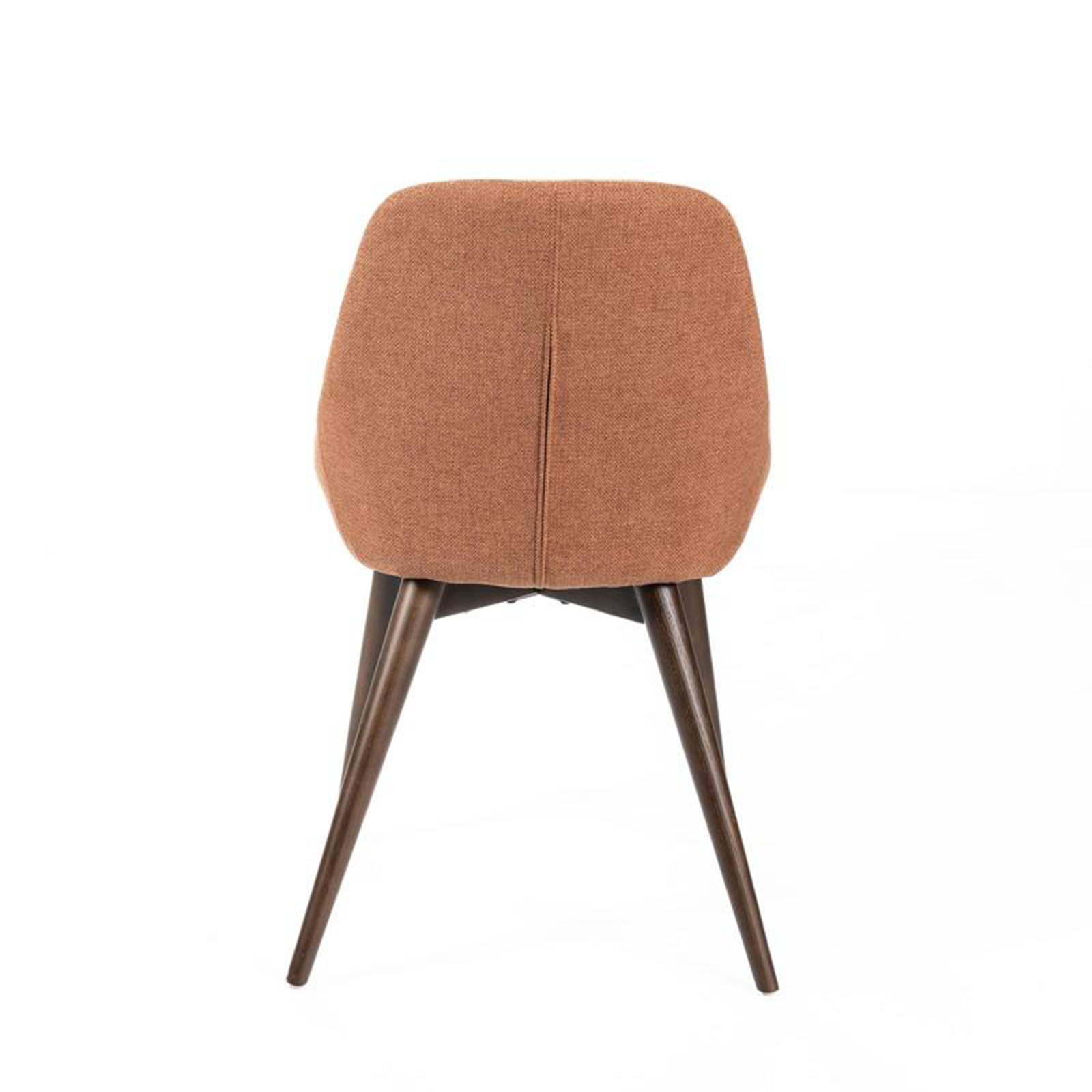 Set of modern dining chairs in "Zaira" fabric with wooden frame, 49x58 cm, 85 cm high