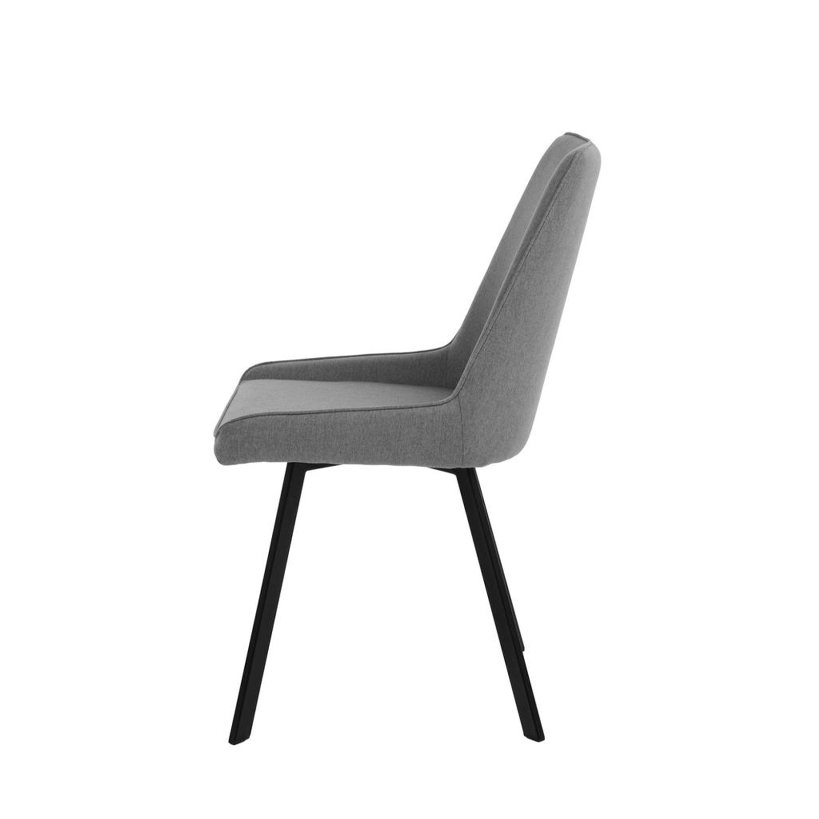 Set of modern "Woody" fabric living room chairs with metal legs, 46x57 cm, 80 cm high