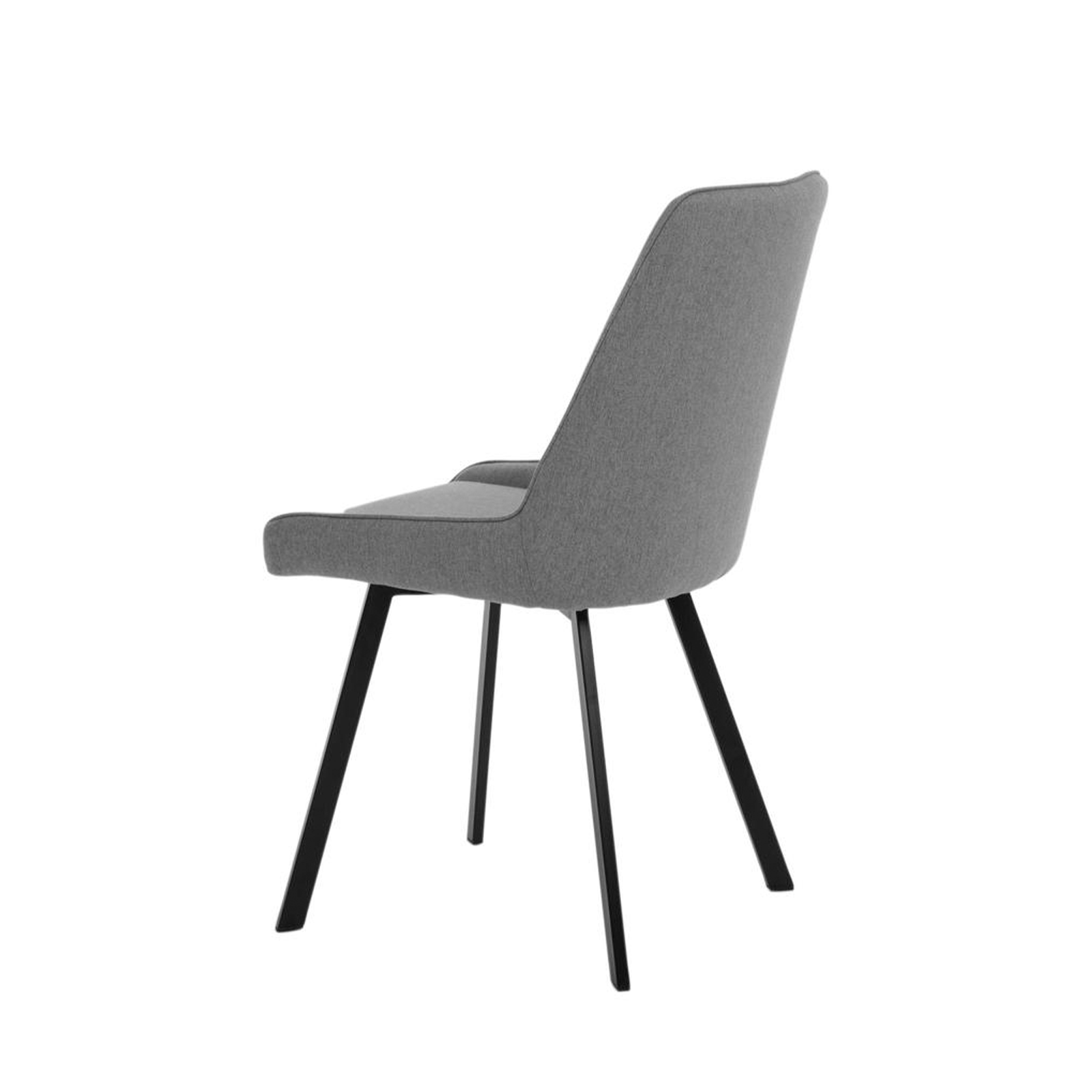 Set of modern "Woody" fabric living room chairs with metal legs, 46x57 cm, 80 cm high