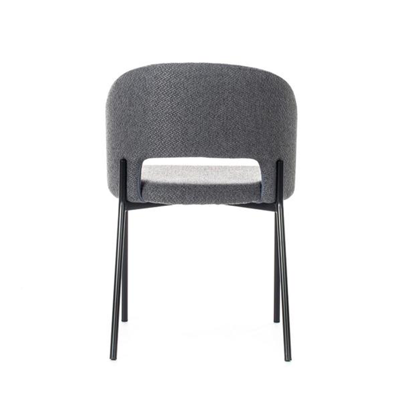 Set of modern upholstered "Erica" ​​dining chairs in fabric, 56x52 cm, 78.5 cm high.