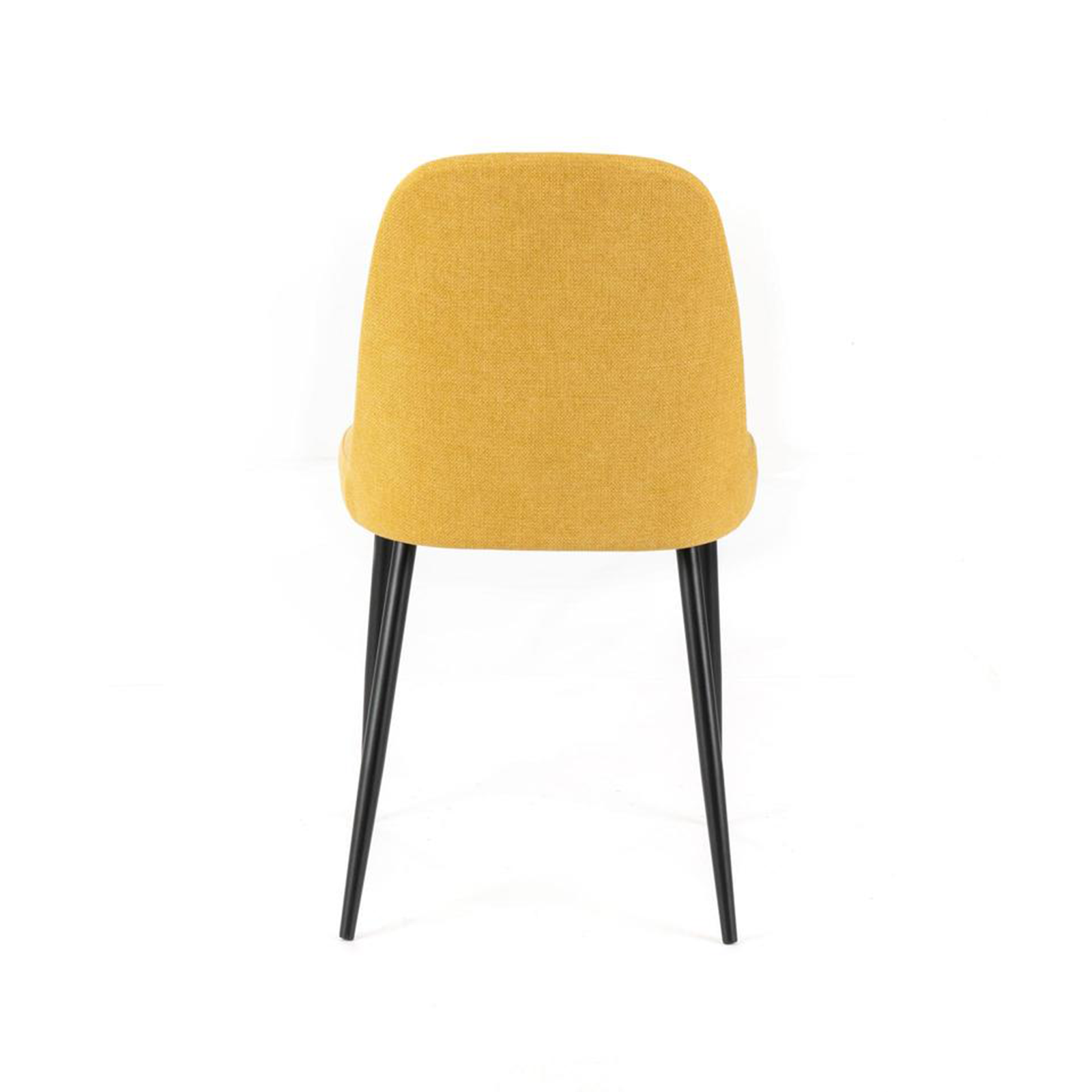 Set of modern "Giglio" fabric chairs with painted metal legs, 46x55 cm, 85 cm high