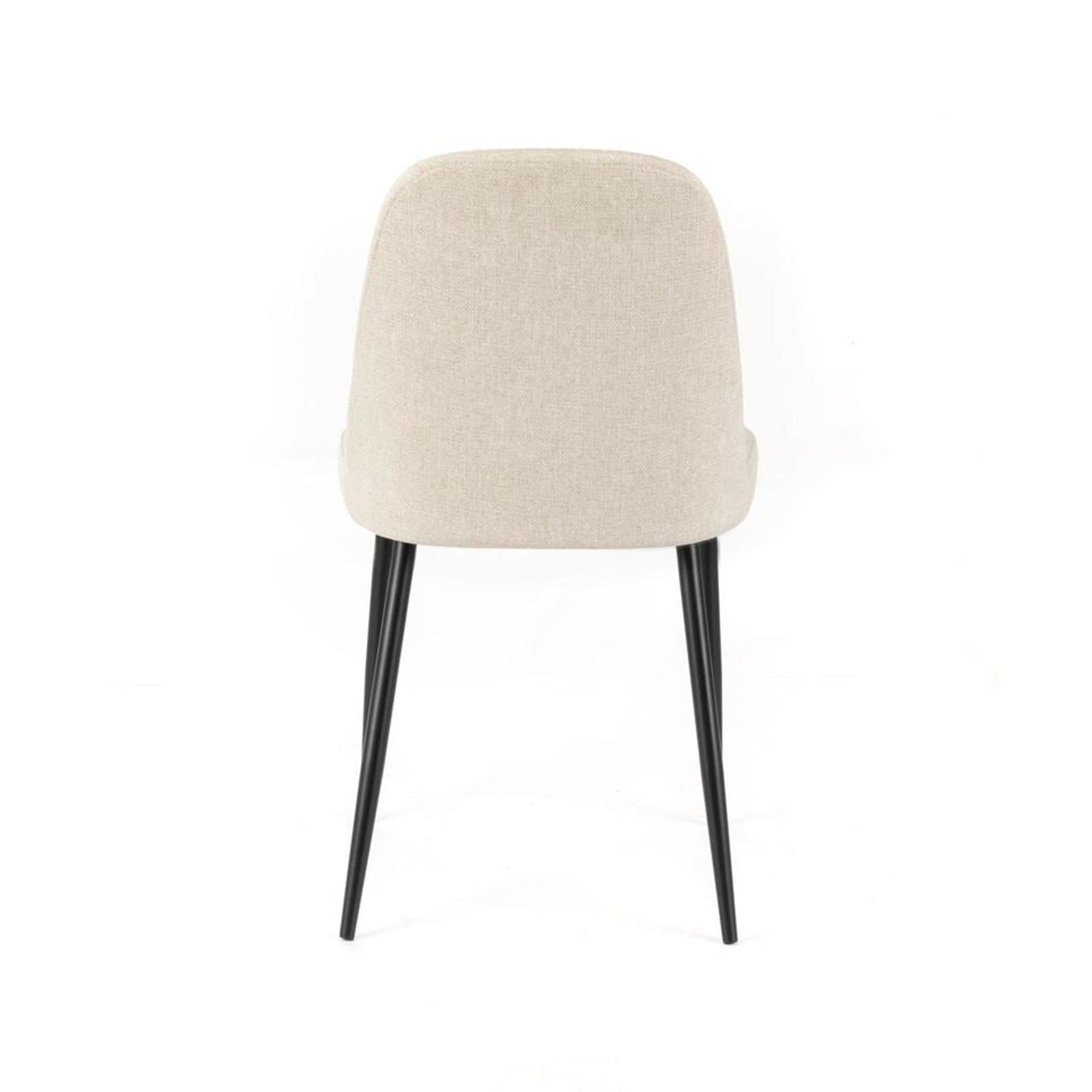 Set of modern "Giglio" fabric chairs with painted metal legs, 46x55 cm, 85 cm high