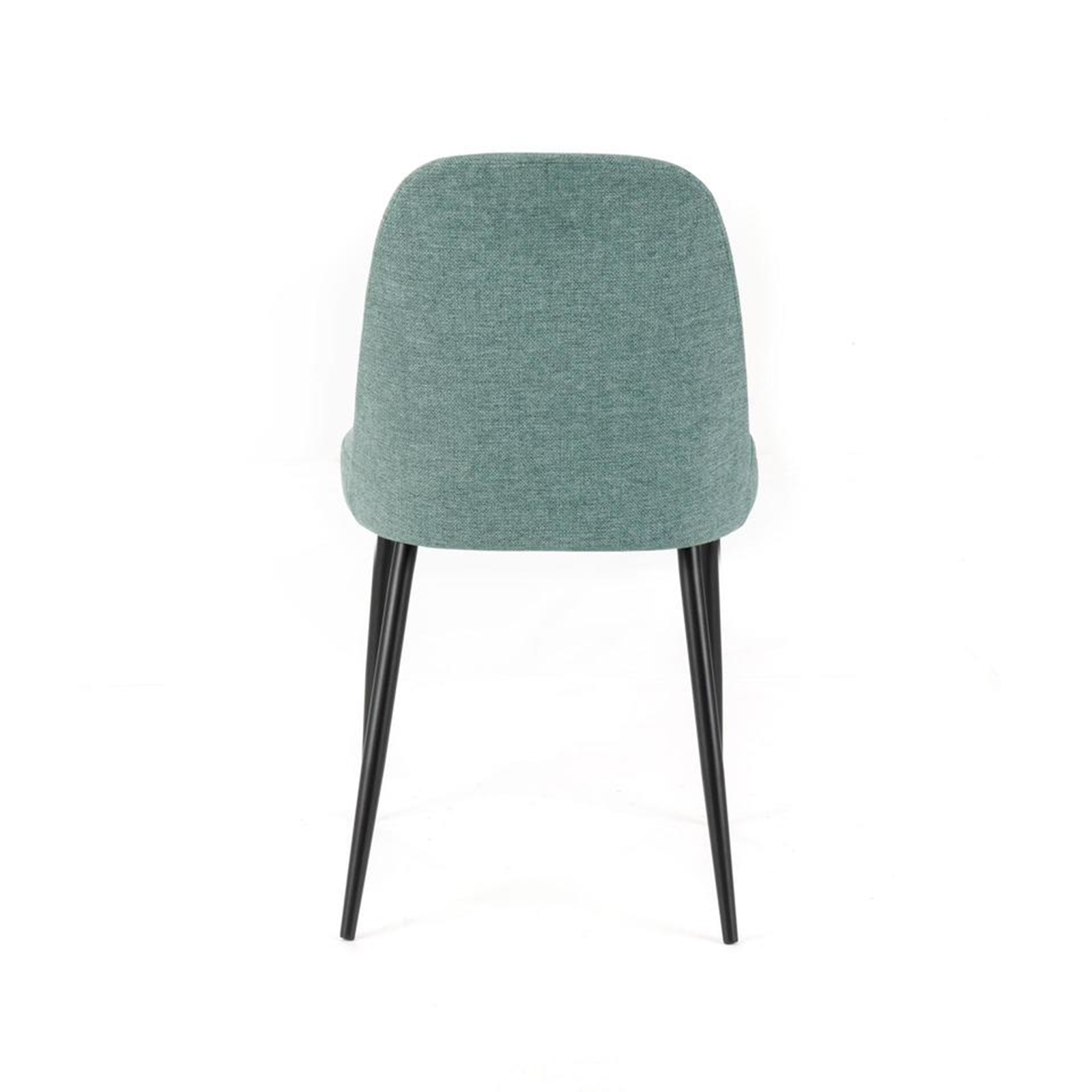 Set of modern "Giglio" fabric chairs with painted metal legs, 46x55 cm, 85 cm high