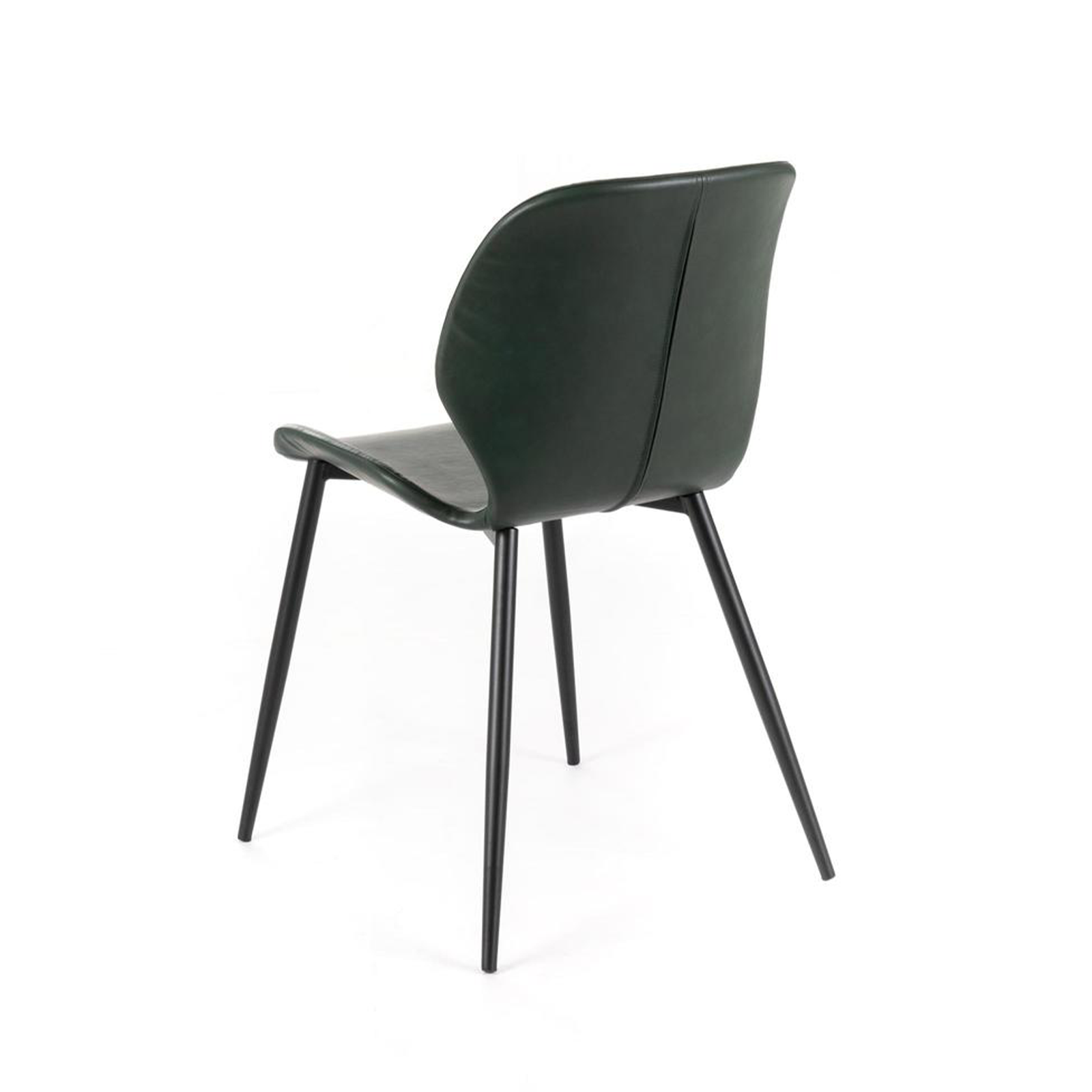 Set of elegant chairs in faux leather "Liam" soft touch vintage cm 45x55 83h