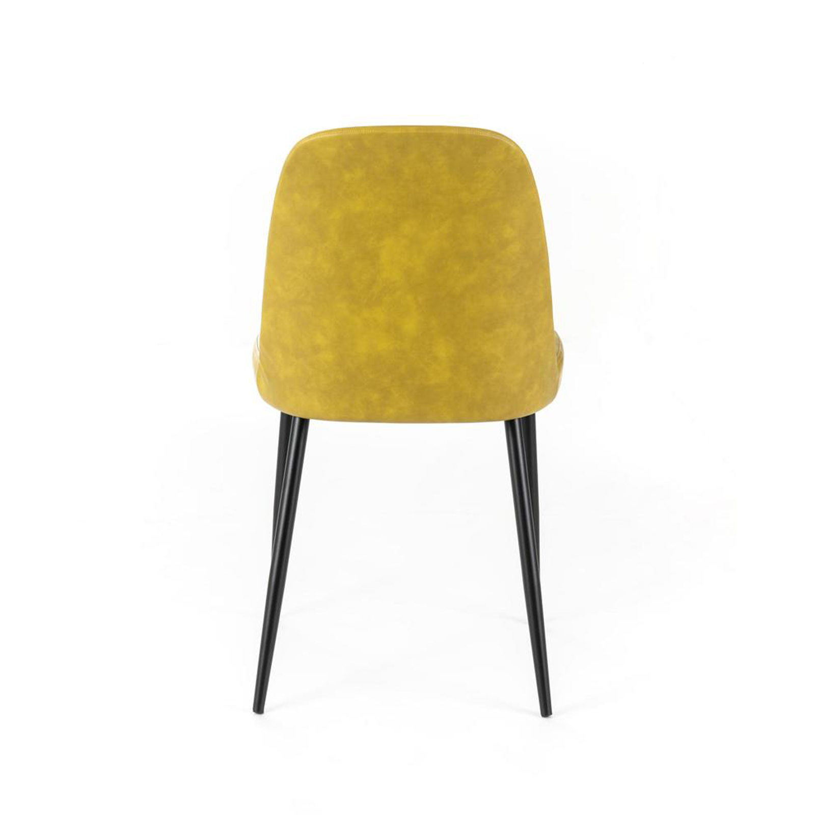 Set of modern "Damasco" dining chairs upholstered in soft-touch faux leather